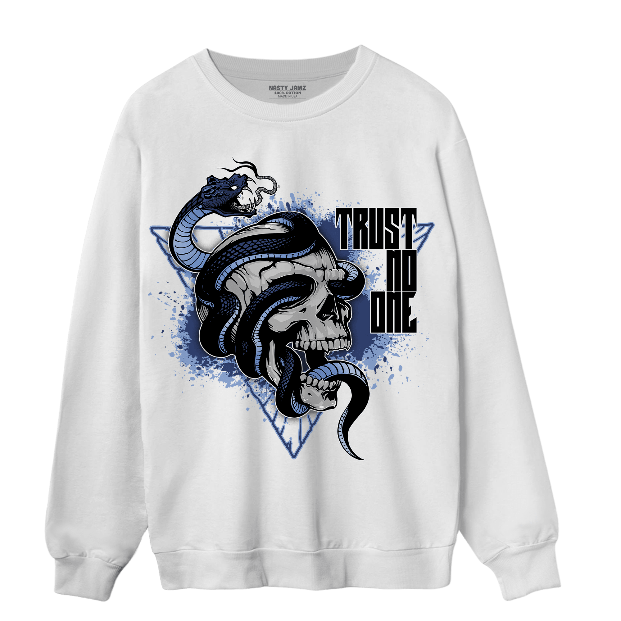Midnight Navy 5s Sweatshirt Match Dont Trust Any - NastyJamz