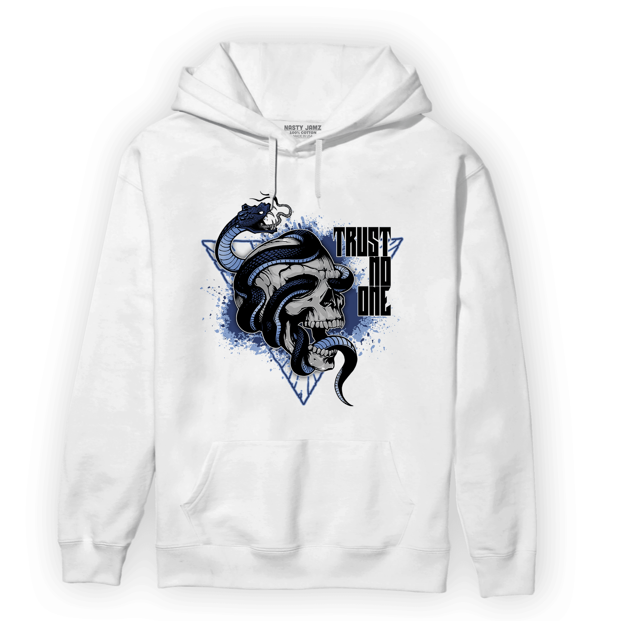 Midnight Navy 5s Hoodie Match Dont Trust Any - NastyJamz