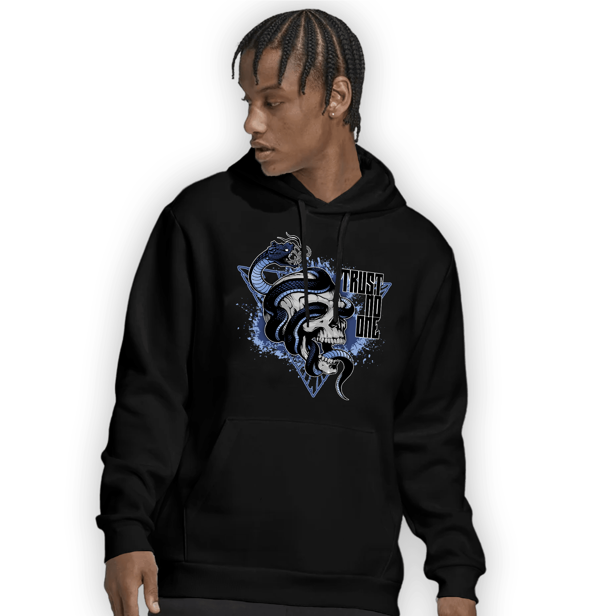 Midnight Navy 5s Hoodie Match Dont Trust Any - NastyJamz
