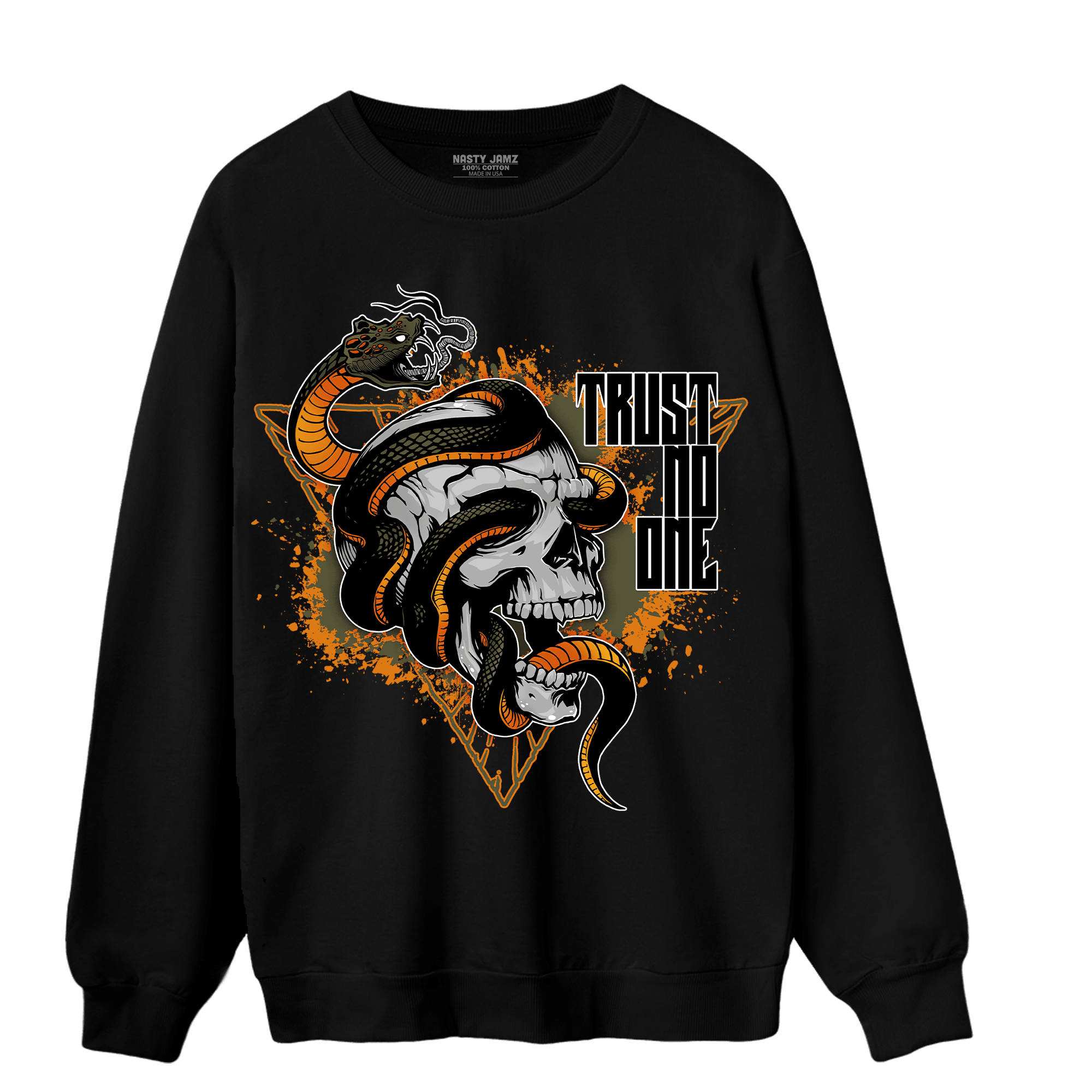 Olive 5s Sweatshirt Match Dont Trust Any - NastyJamz