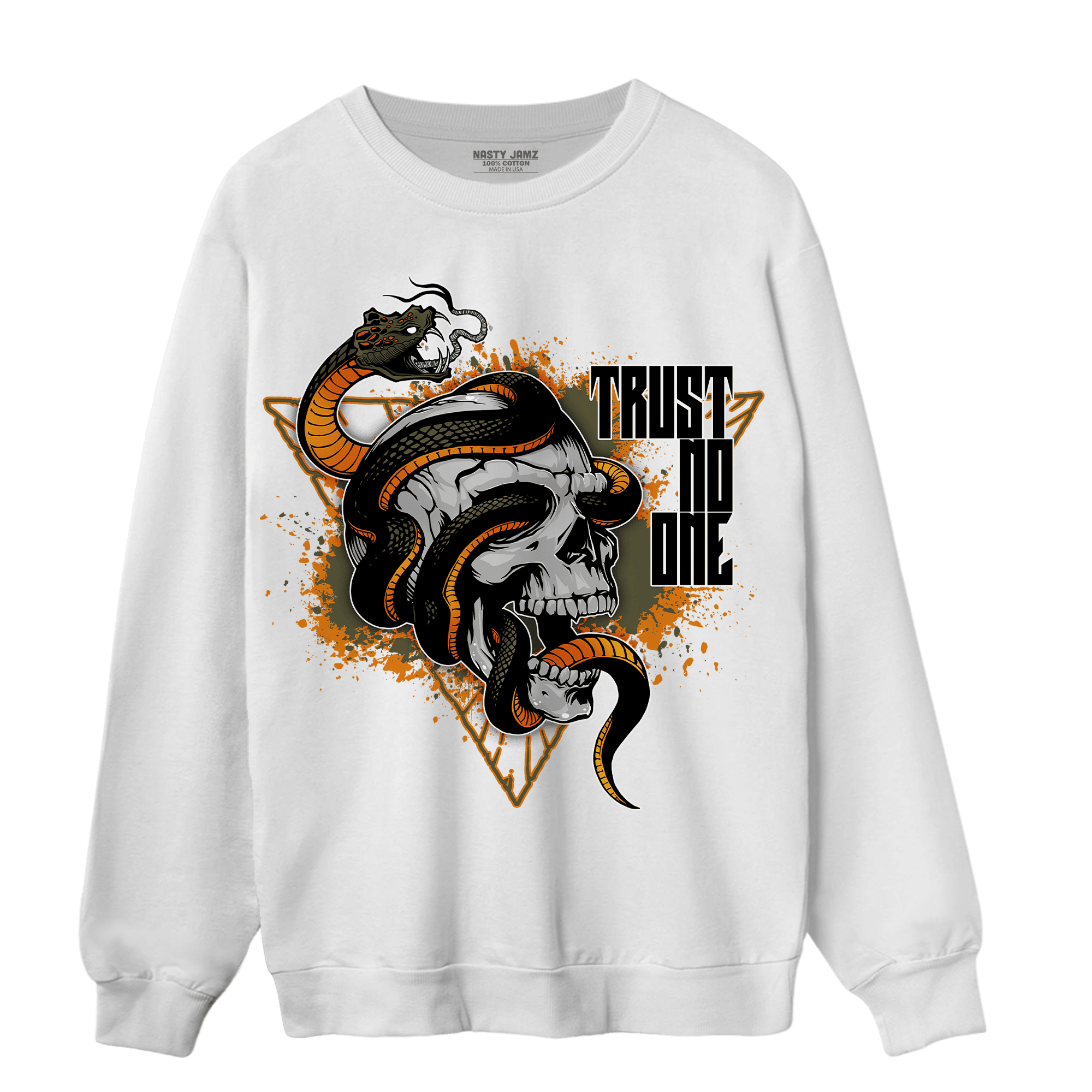Olive 5s Sweatshirt Match Dont Trust Any - NastyJamz