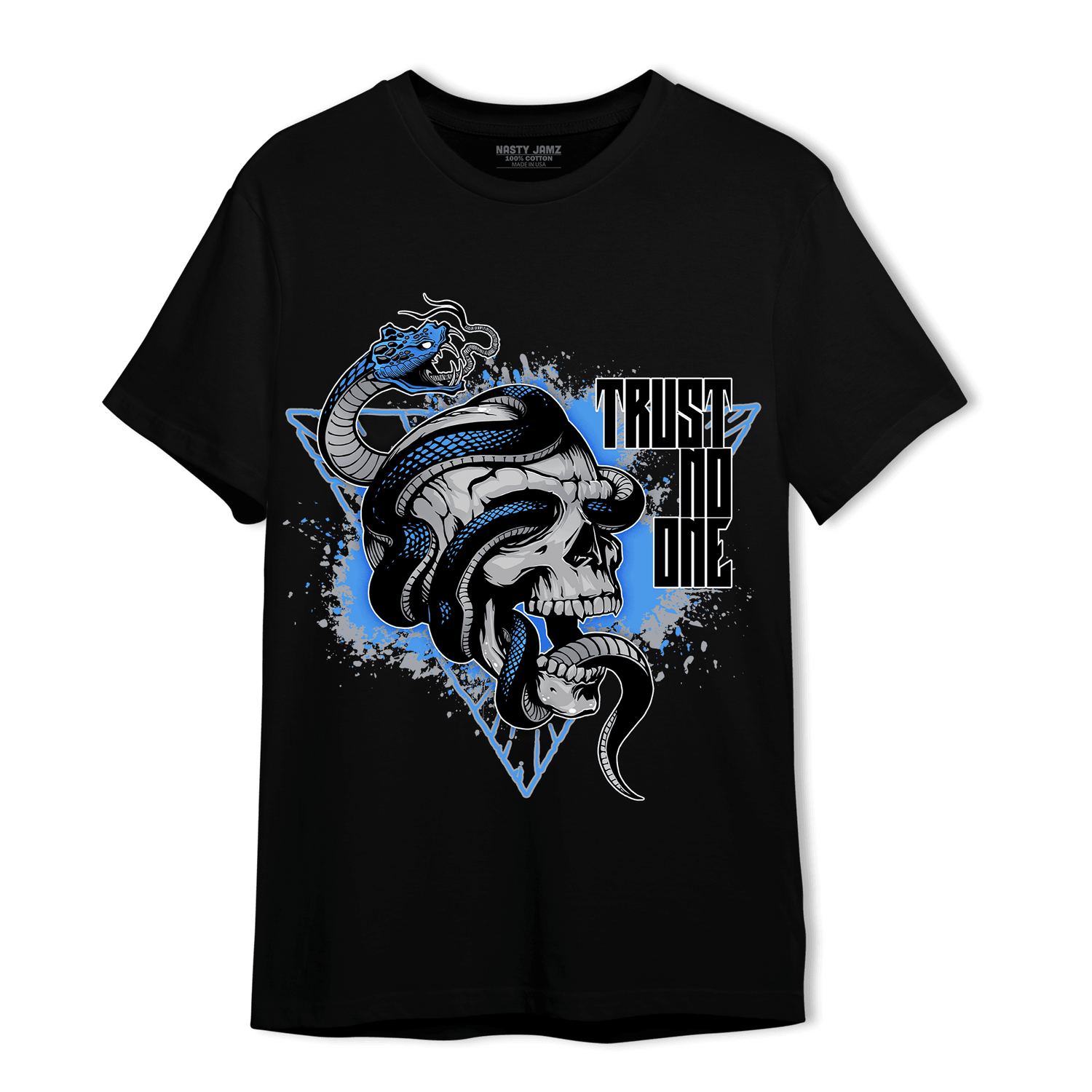 University Blue 5s T Shirt Match Dont Trust Any - NastyJamz