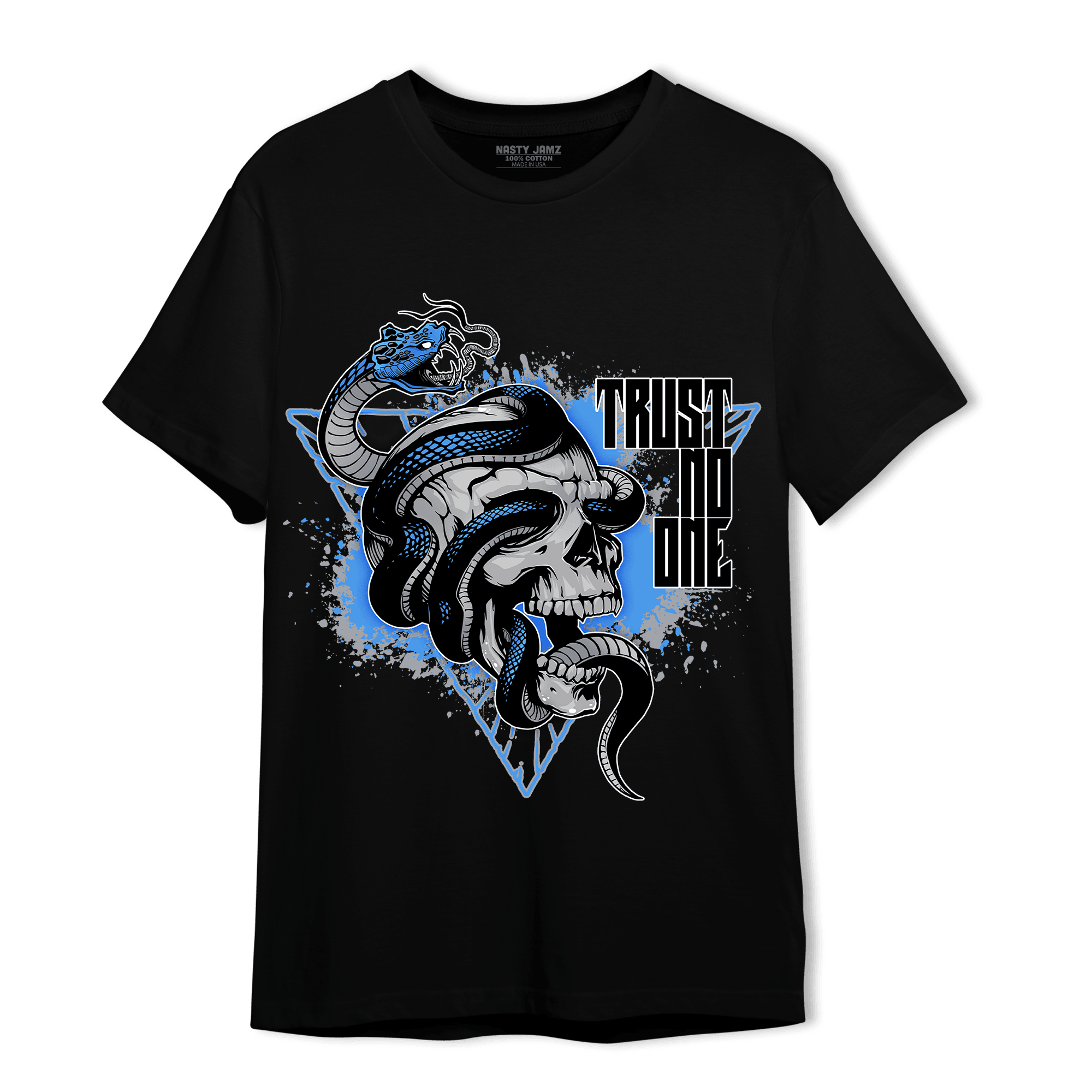 University Blue 5s T Shirt Match Dont Trust Any - NastyJamz