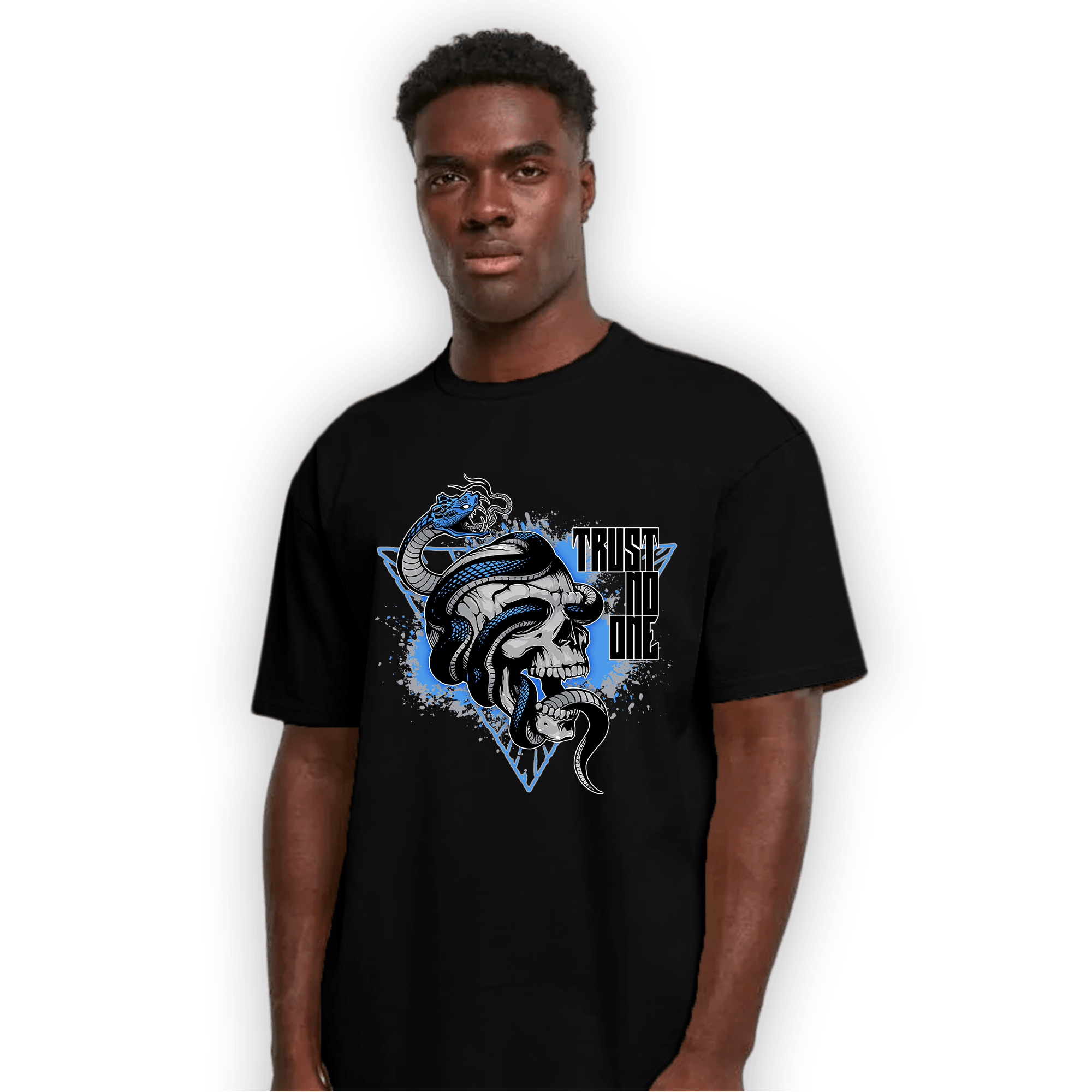 University Blue 5s T Shirt Match Dont Trust Any - NastyJamz