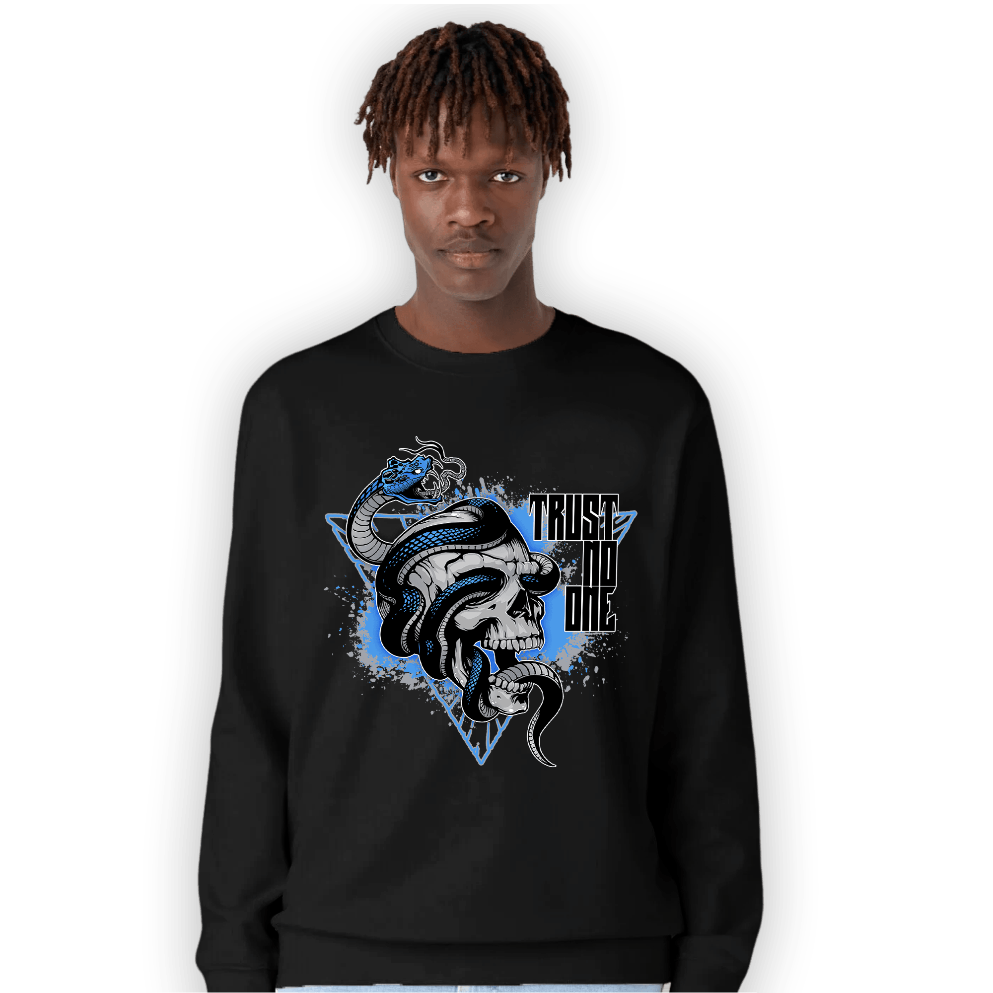 University Blue 5s Sweatshirt Match Dont Trust Any - NastyJamz