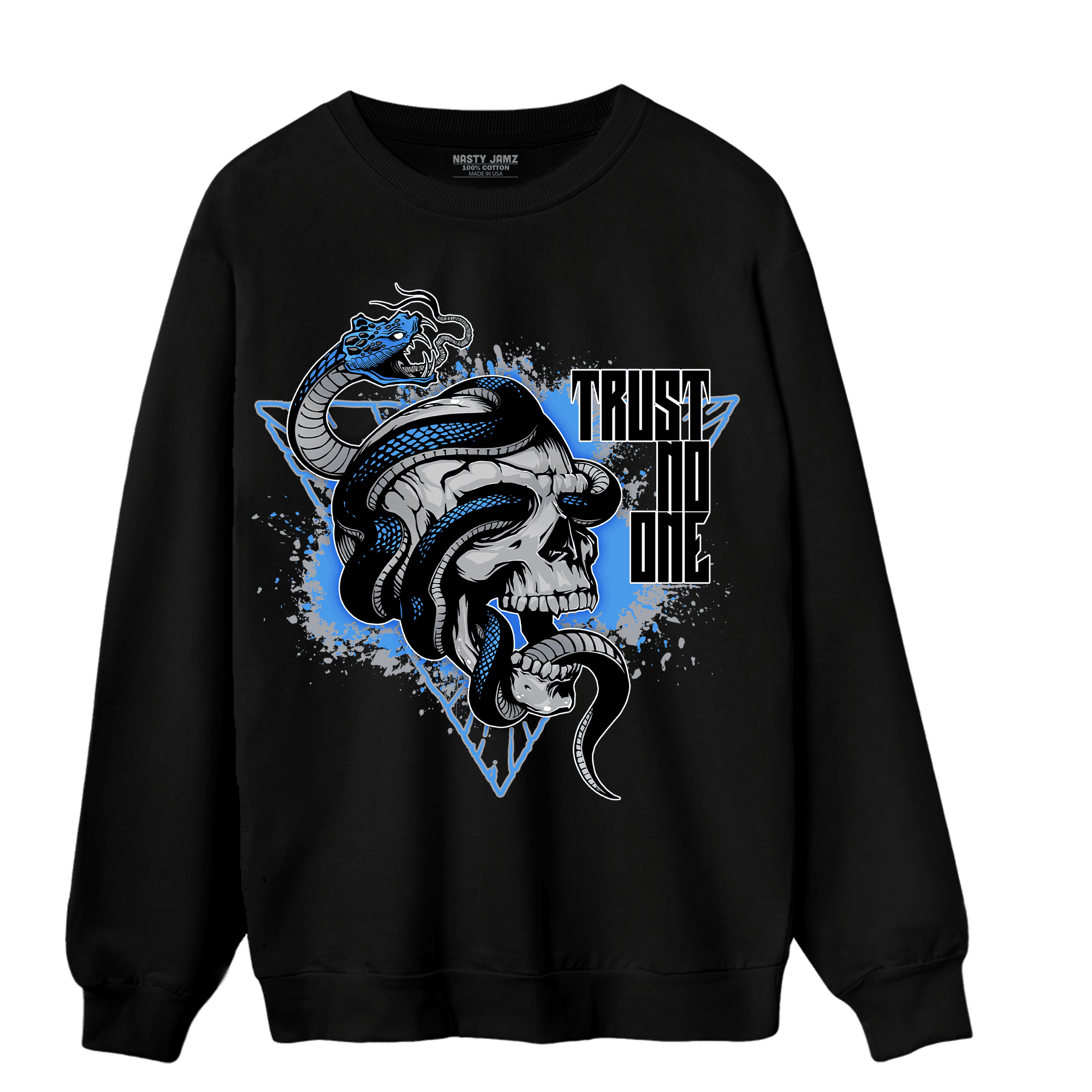 University Blue 5s Sweatshirt Match Dont Trust Any - NastyJamz