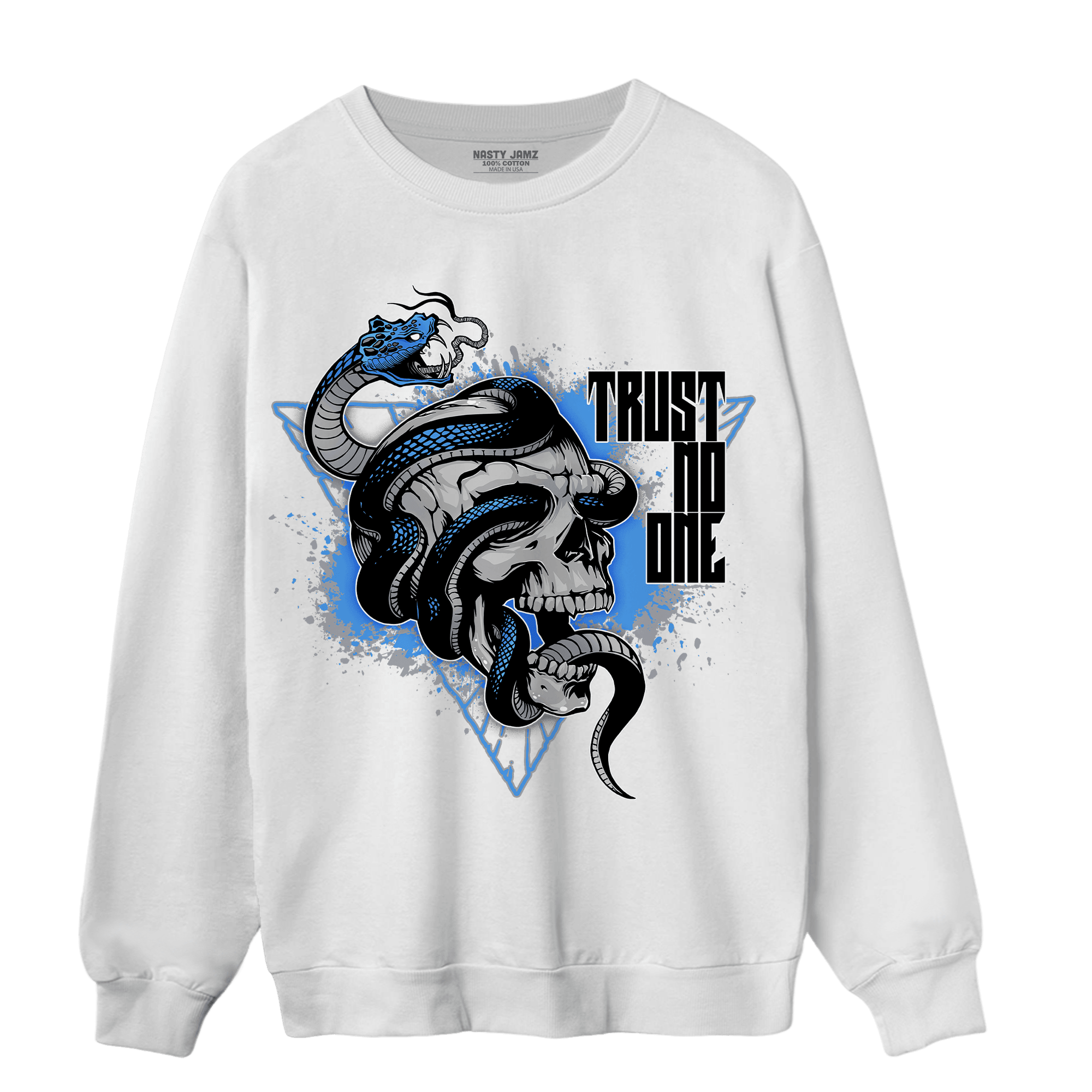 University Blue 5s Sweatshirt Match Dont Trust Any - NastyJamz