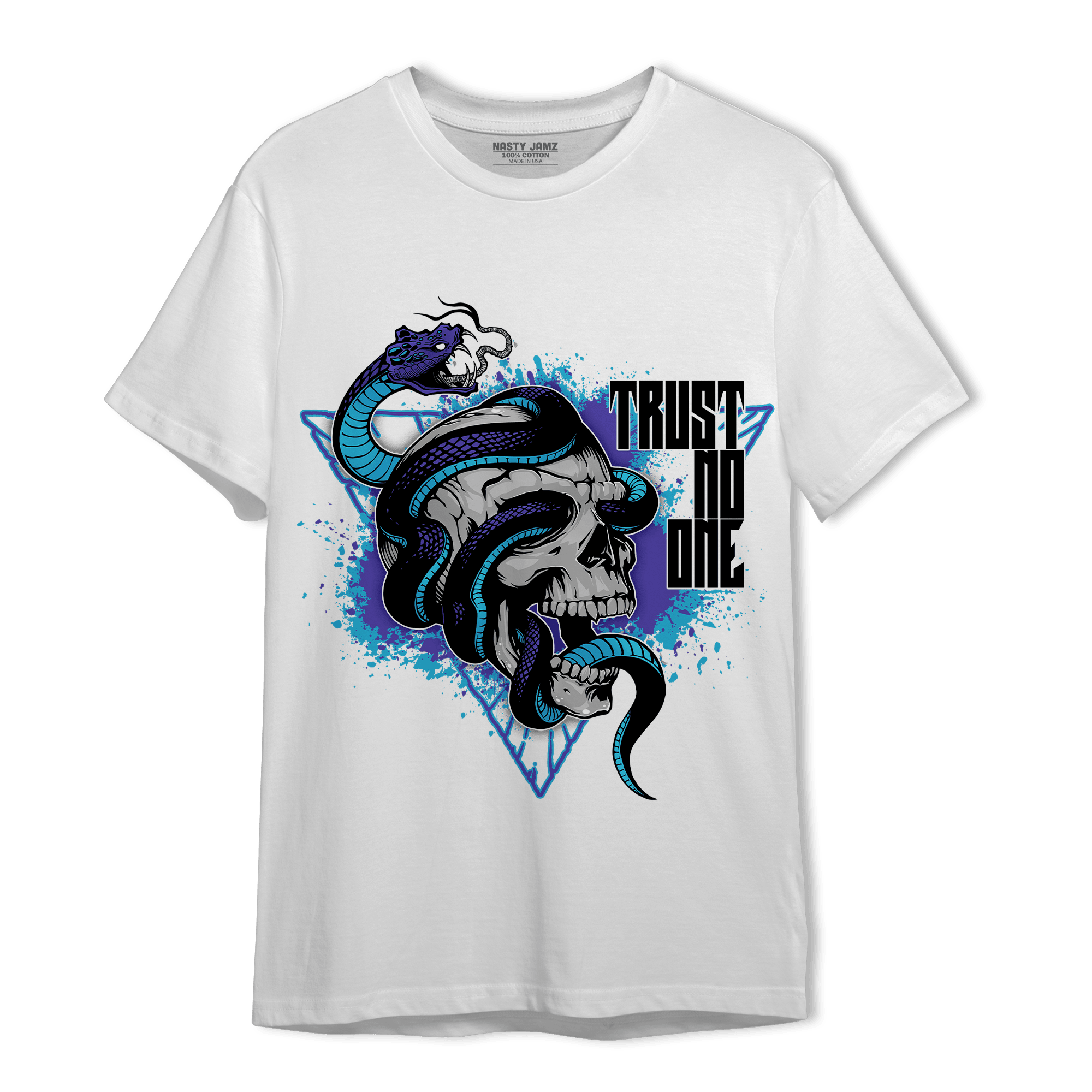 Aqua 6s T Shirt Match Dont Trust Any - NastyJamz