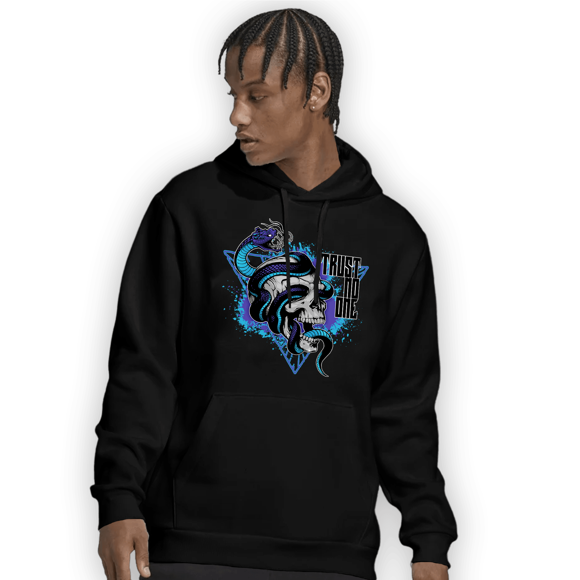 Aqua 6s Hoodie Match Dont Trust Any - NastyJamz