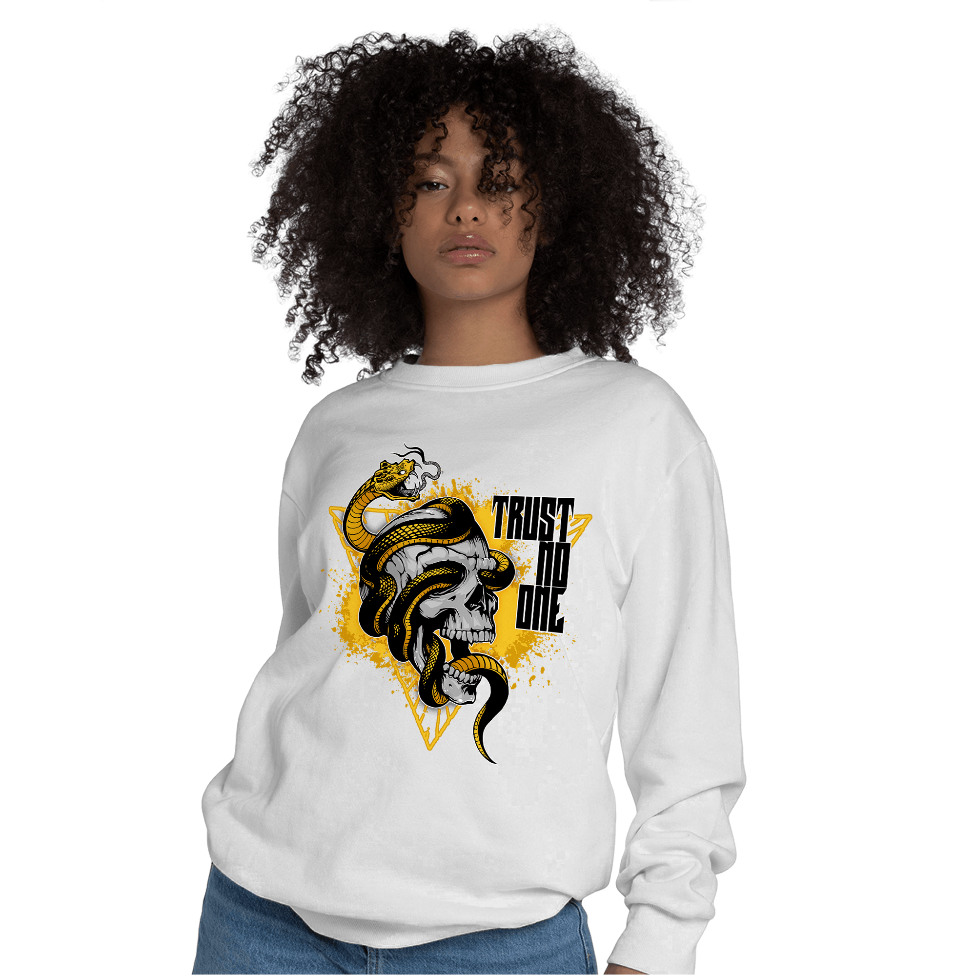 Yellow Ochre 6s Sweatshirt Match Dont Trust Any - NastyJamz