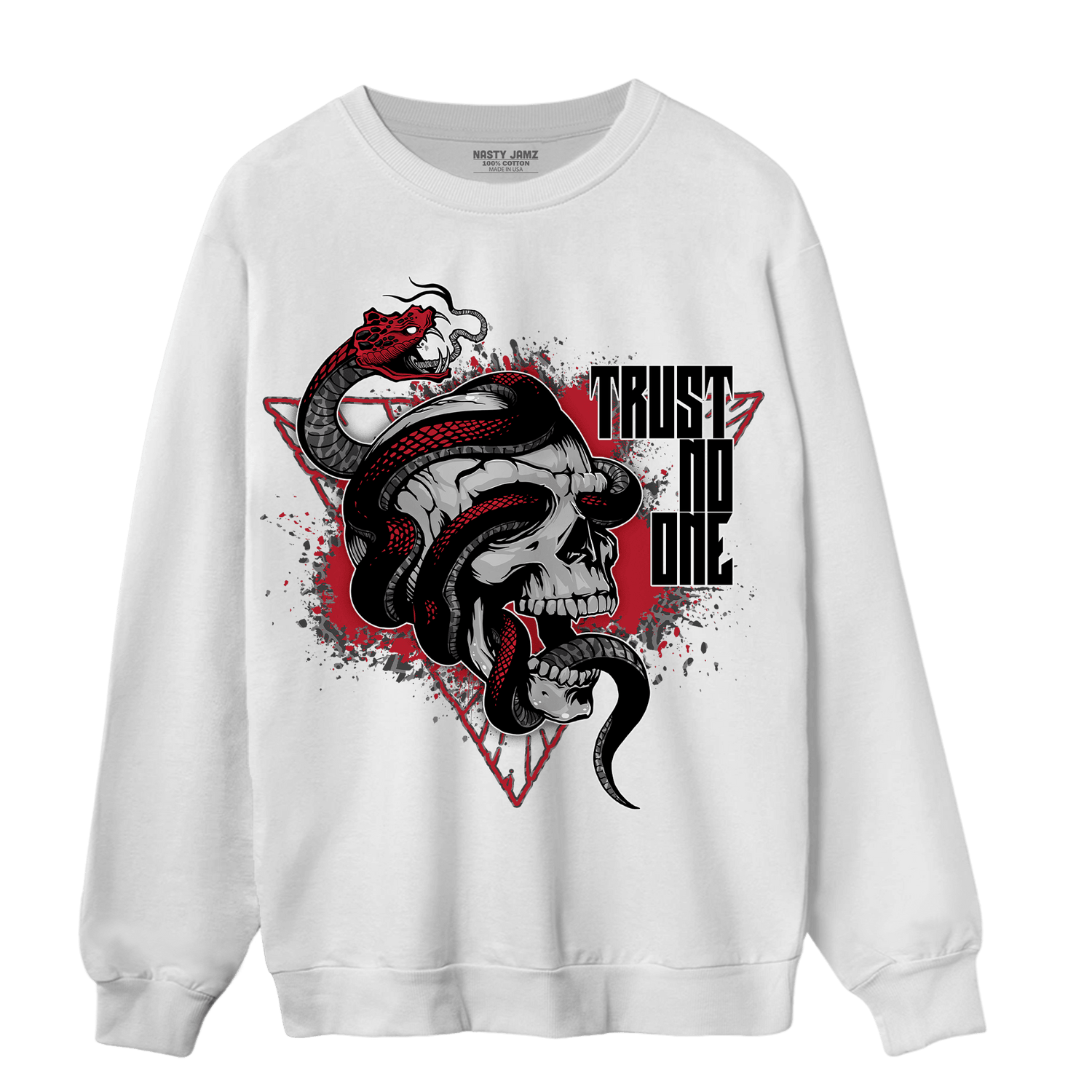 Spizike Low Bred Sweatshirt Match Dont Trust Any - NastyJamz