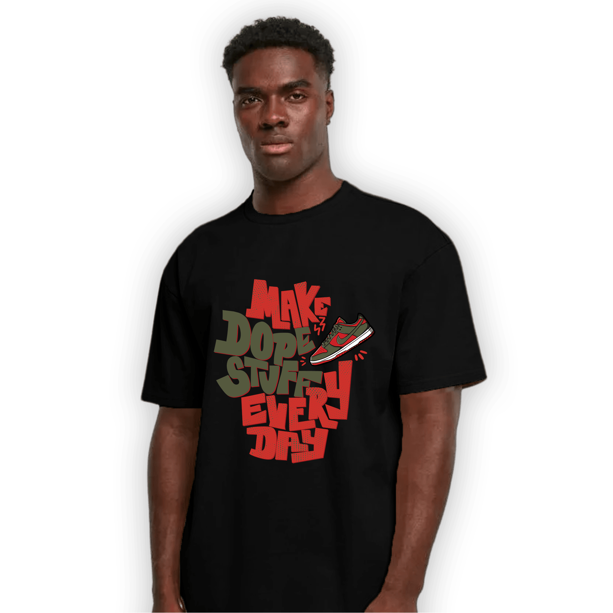 Dunk Low Mystic Red T Shirt Match Dope Sneaker - NastyJamz
