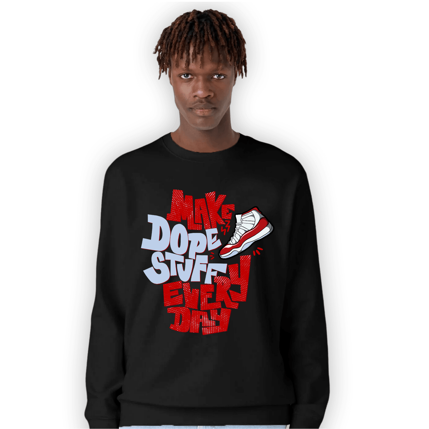 Cherry 11s Sweatshirt Match Dope Sneaker - NastyJamz