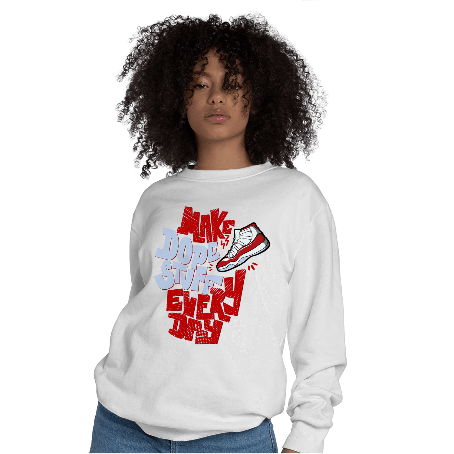 Cherry 11s Sweatshirt Match Dope Sneaker - NastyJamz