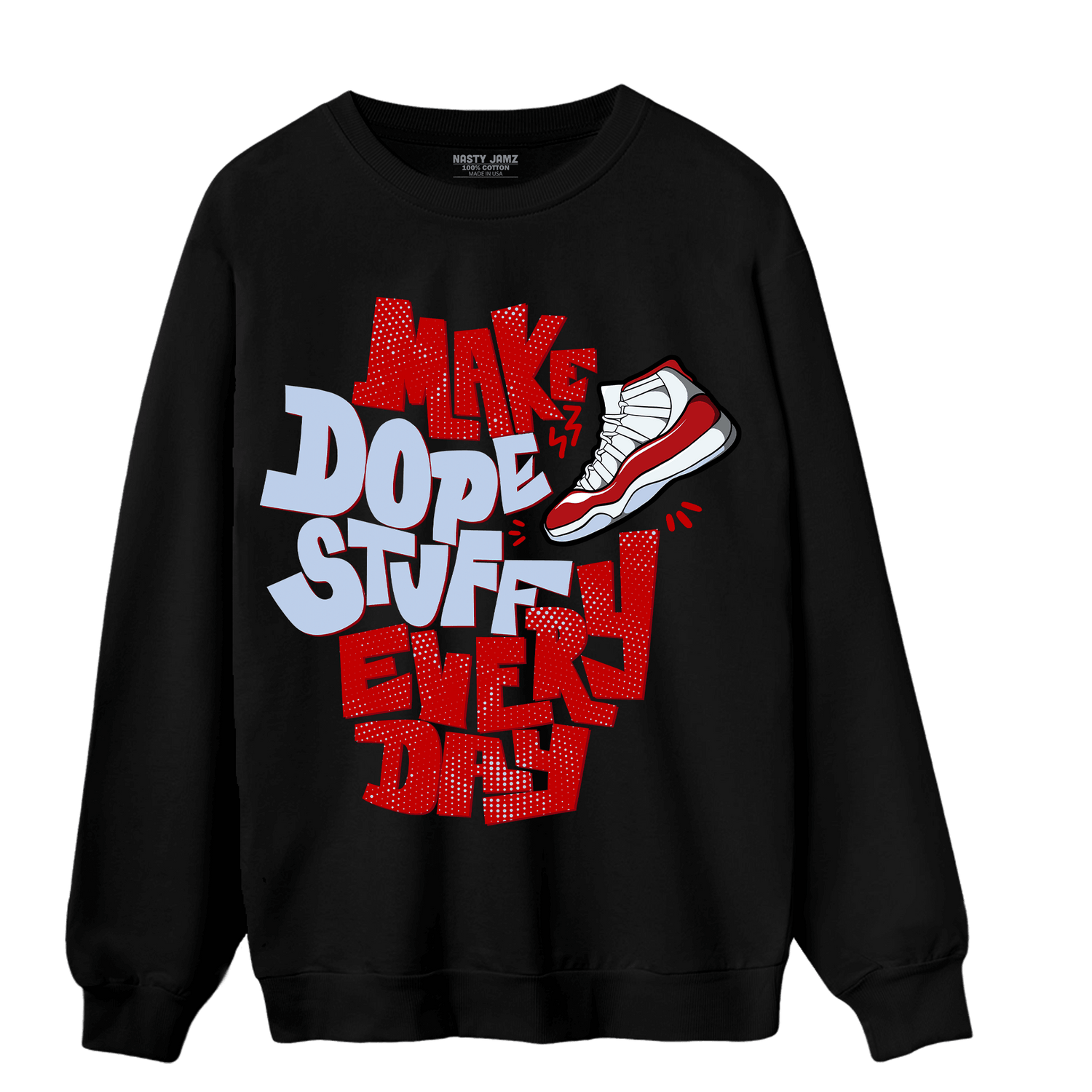 Cherry 11s Sweatshirt Match Dope Sneaker - NastyJamz