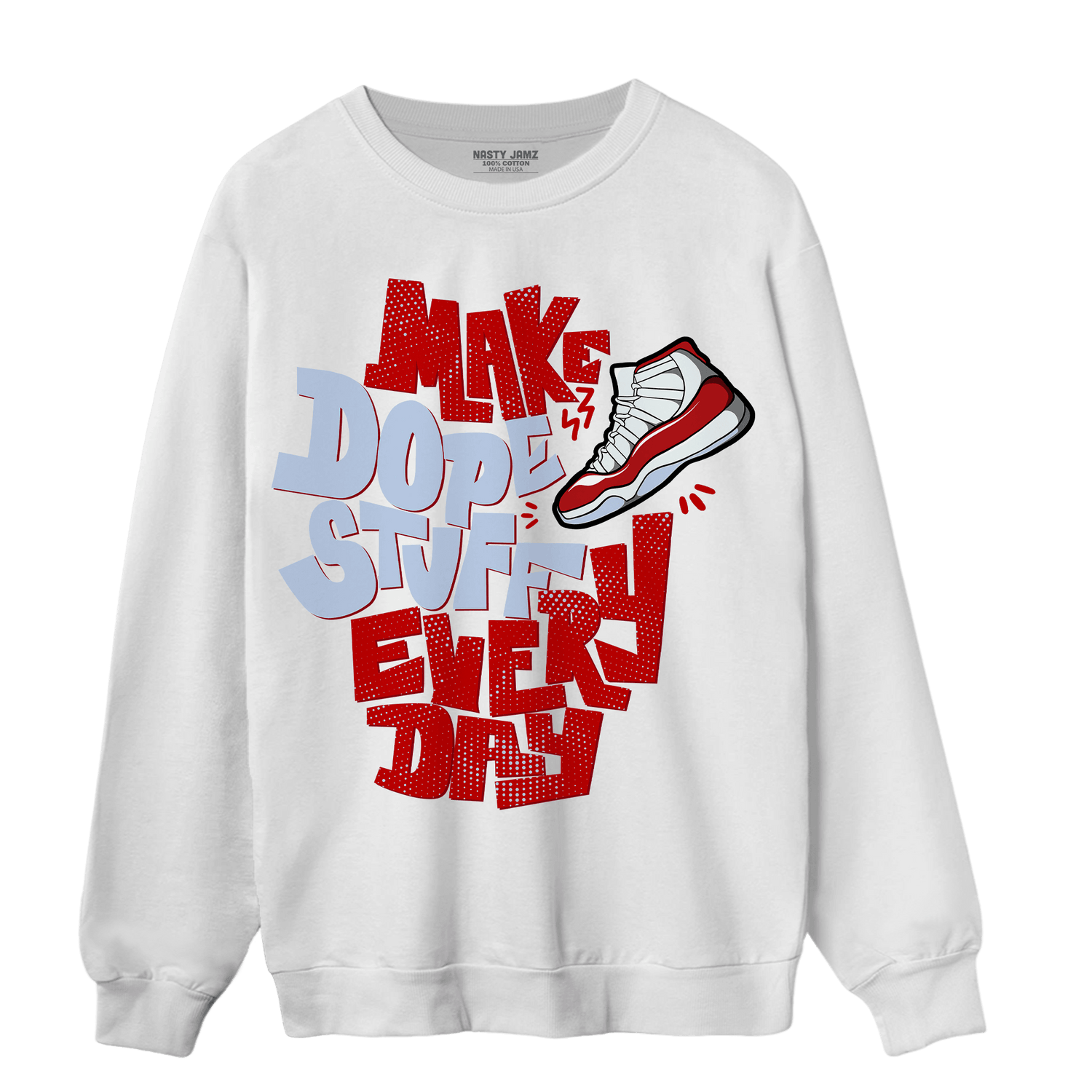 Cherry 11s Sweatshirt Match Dope Sneaker - NastyJamz