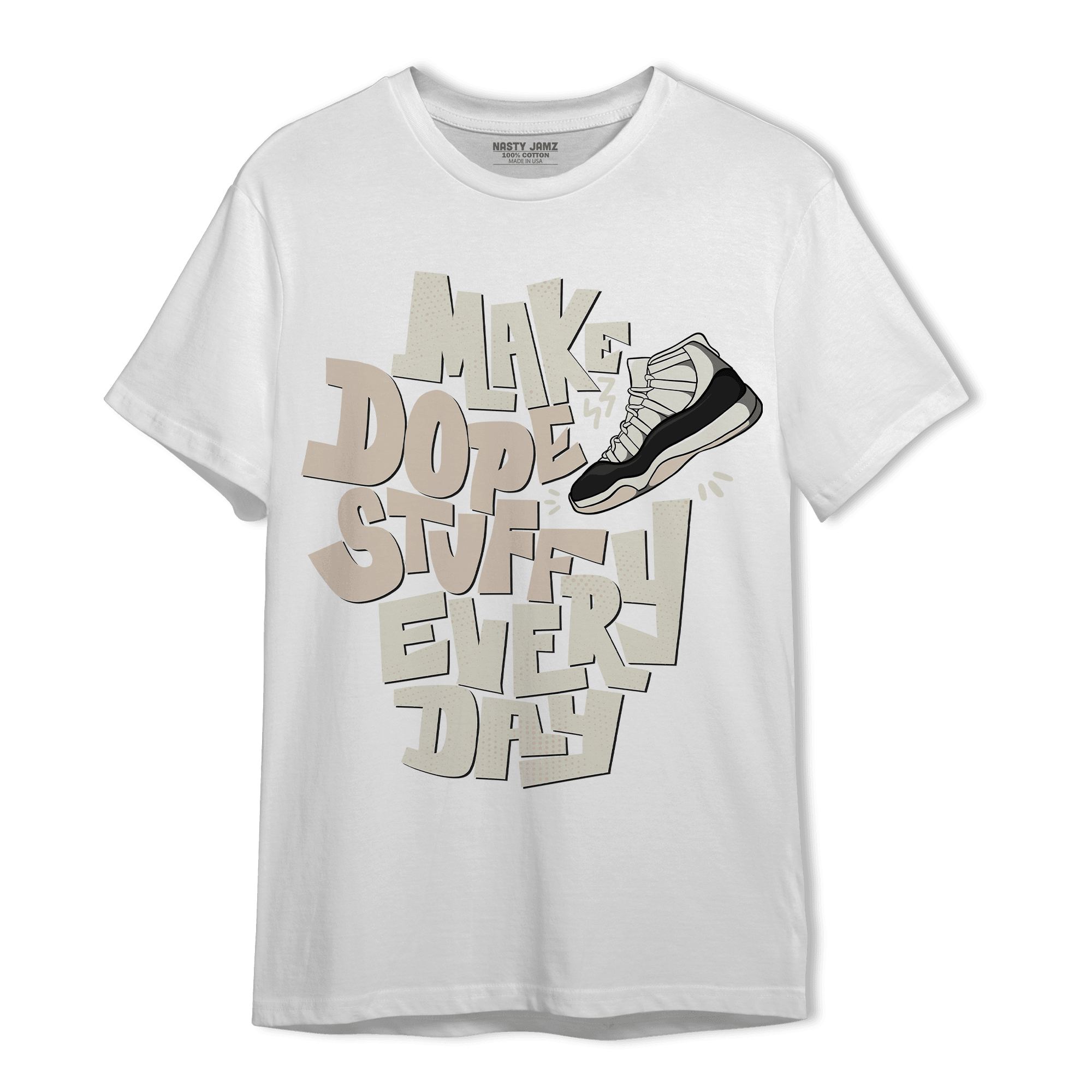 Neapolitan 11s T Shirt Match Dope Sneaker - NastyJamz
