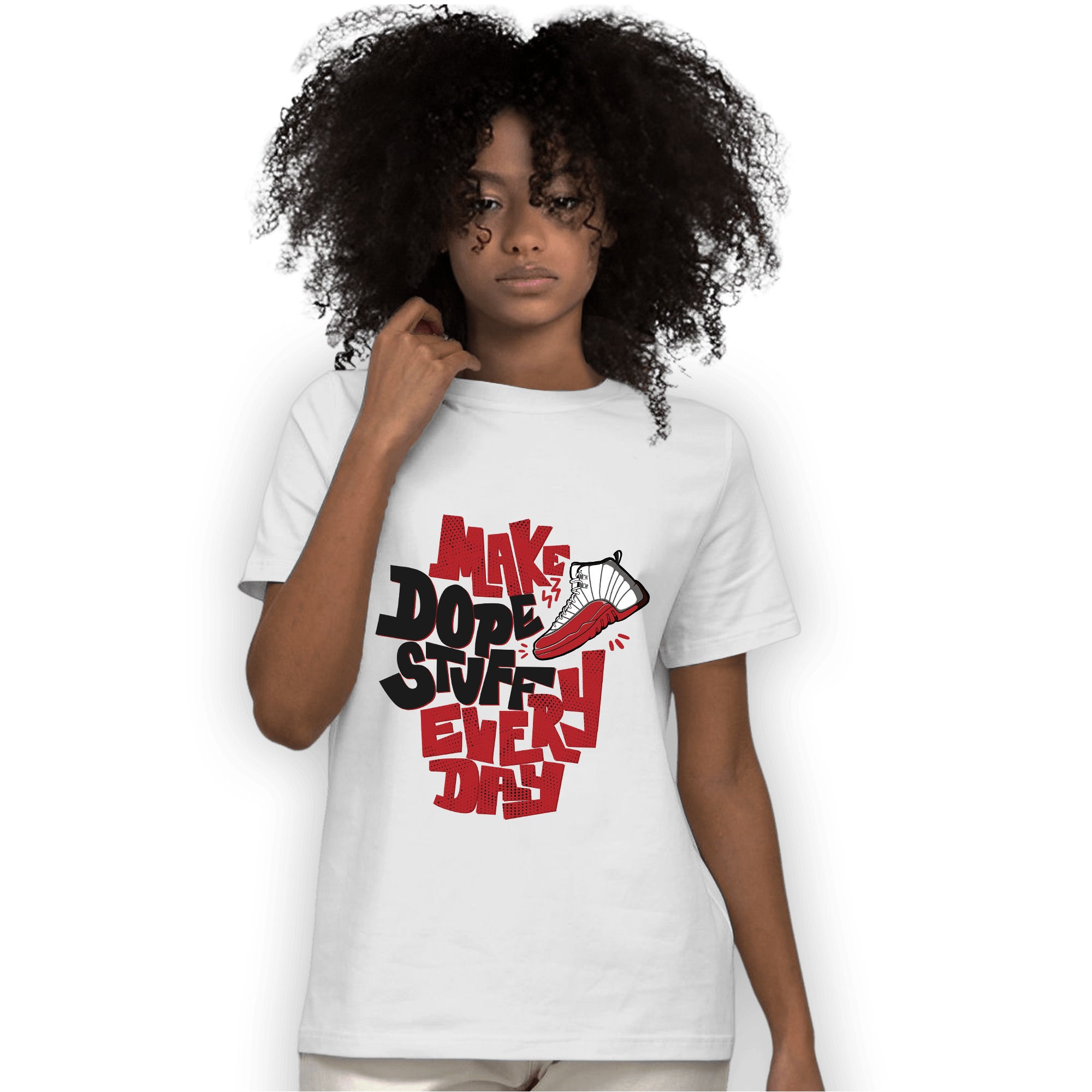 Cherry 12s T Shirt Match Dope Sneaker - NastyJamz