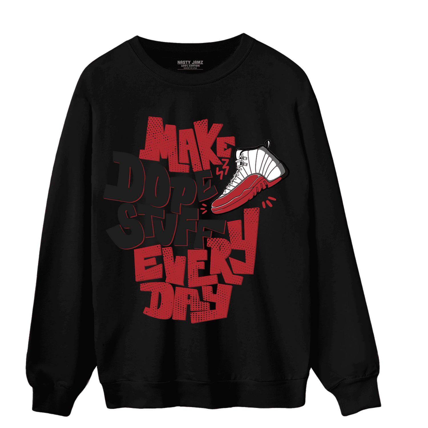 Cherry 12s Sweatshirt Match Dope Sneaker - NastyJamz