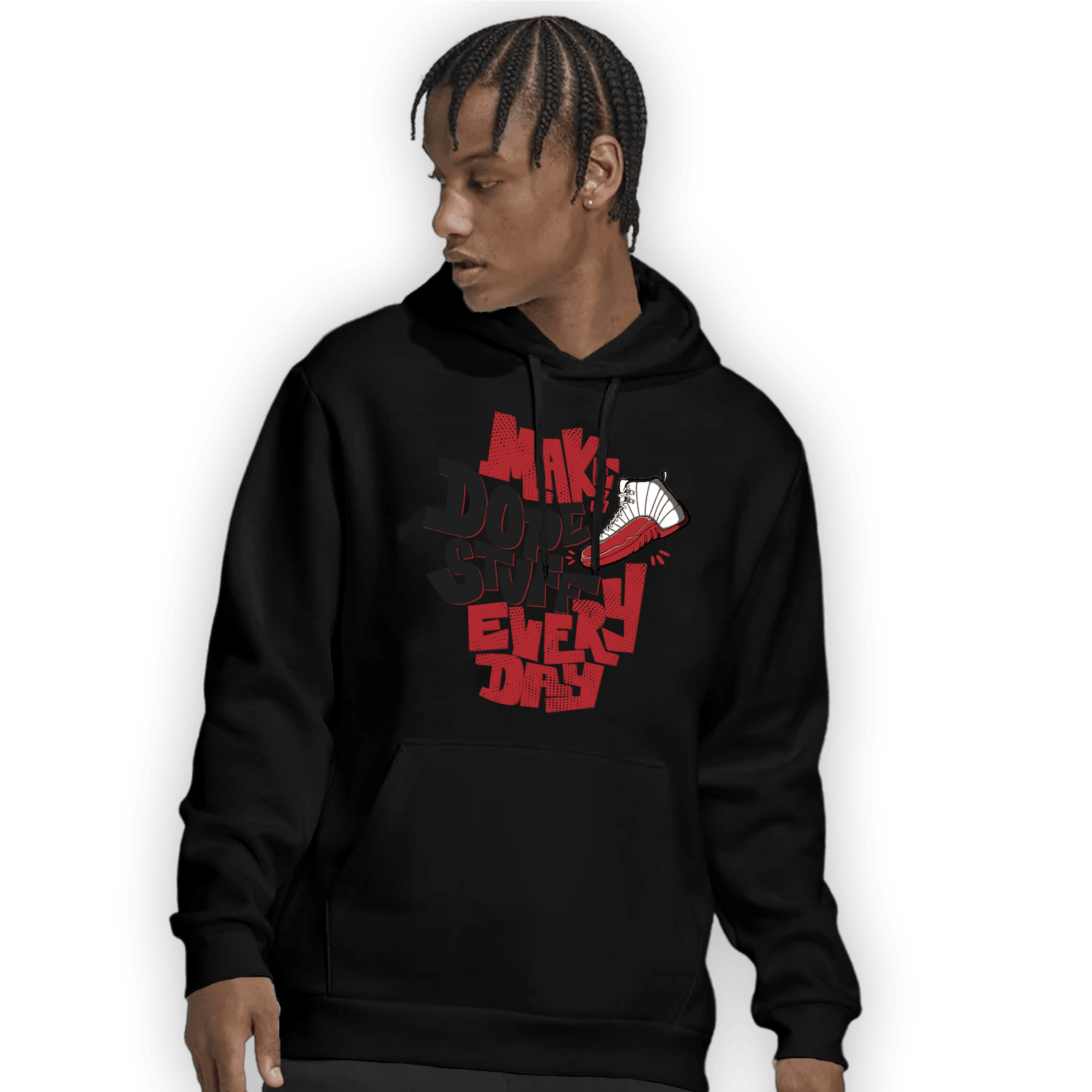 Cherry 12s Hoodie Match Dope Sneaker - NastyJamz