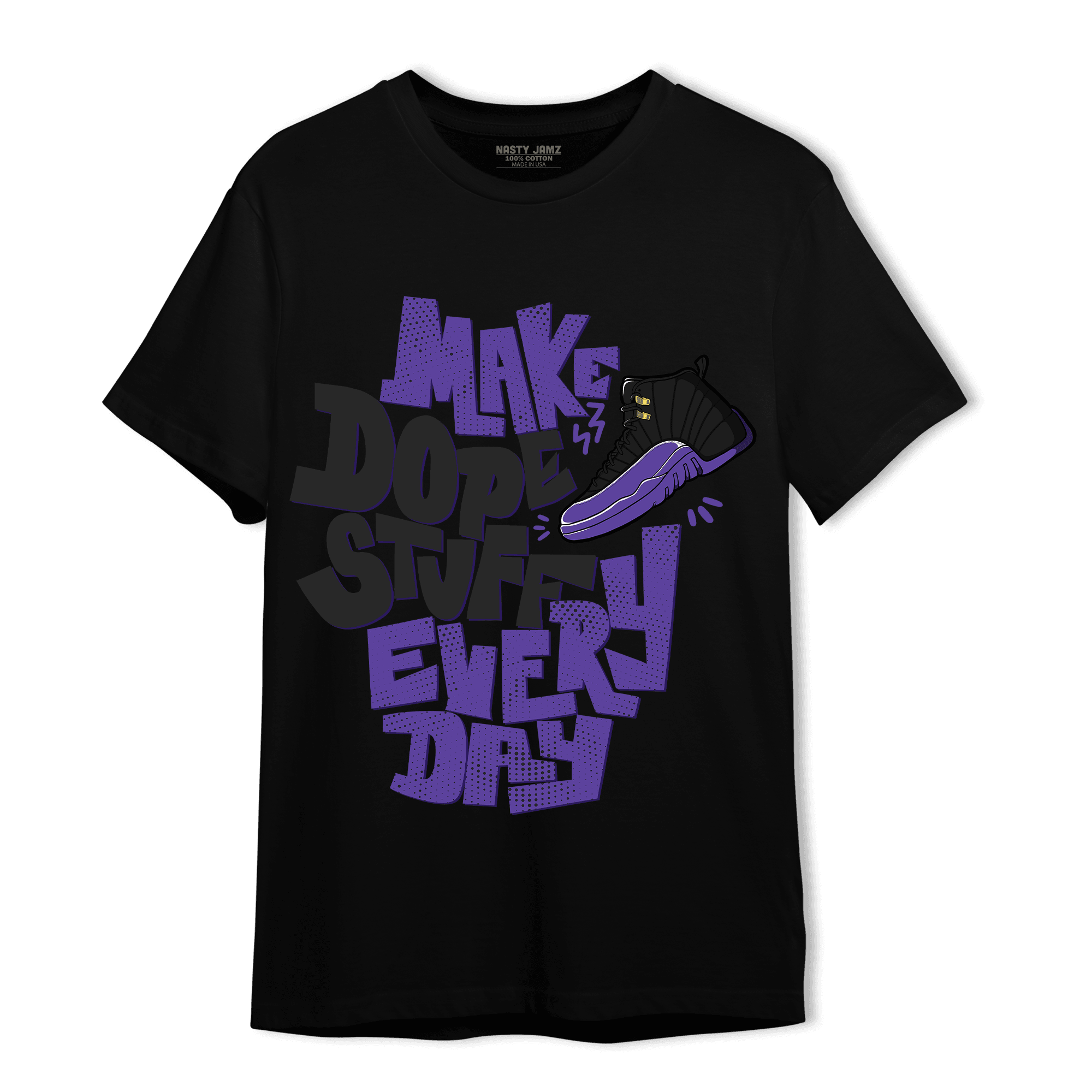 Field Purple 12s T Shirt Match Dope Sneaker - NastyJamz