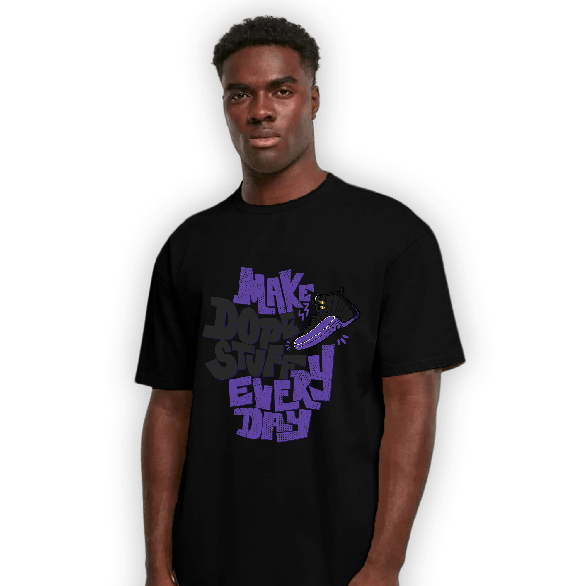 Field Purple 12s T Shirt Match Dope Sneaker - NastyJamz