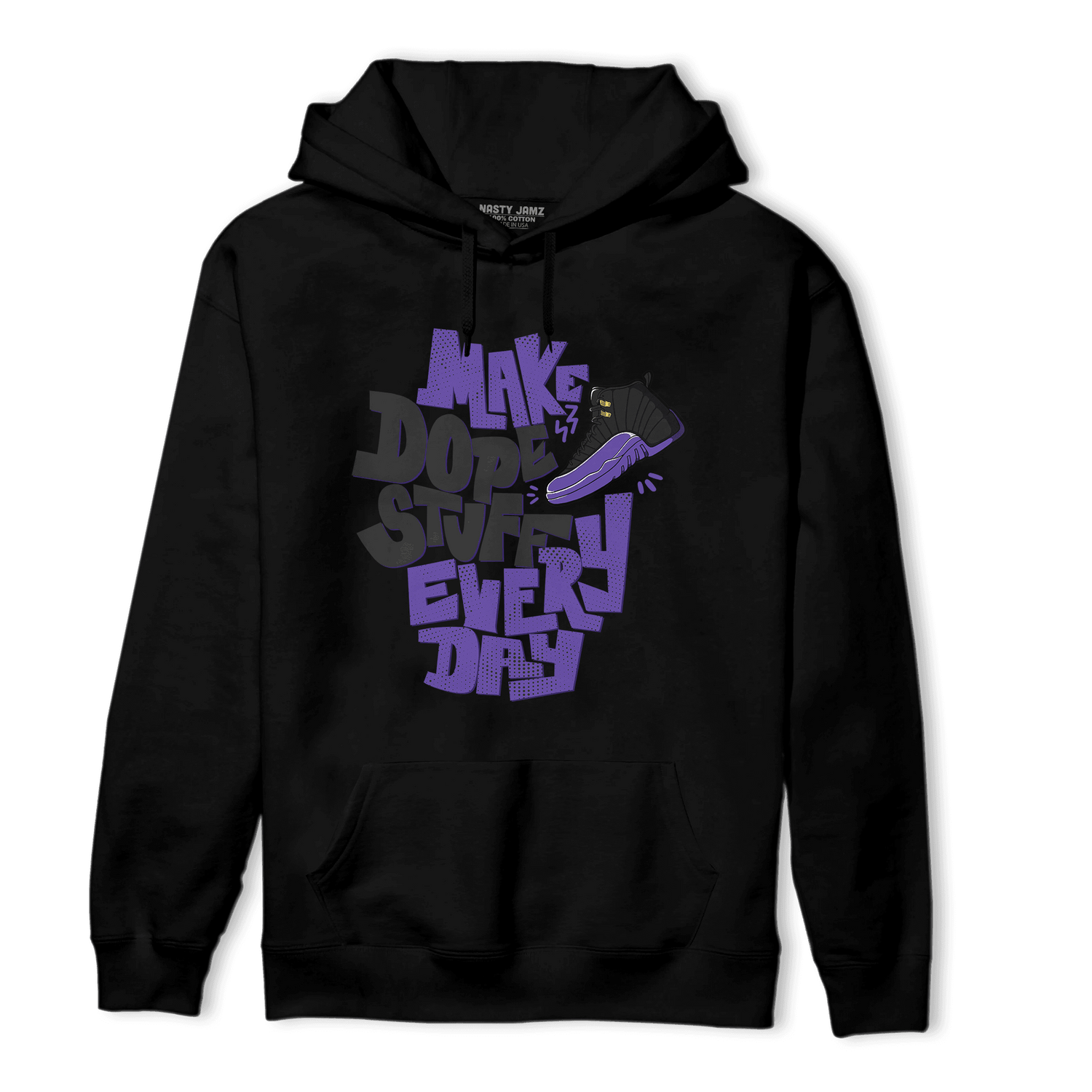 Field Purple 12s Hoodie Match Dope Sneaker - NastyJamz