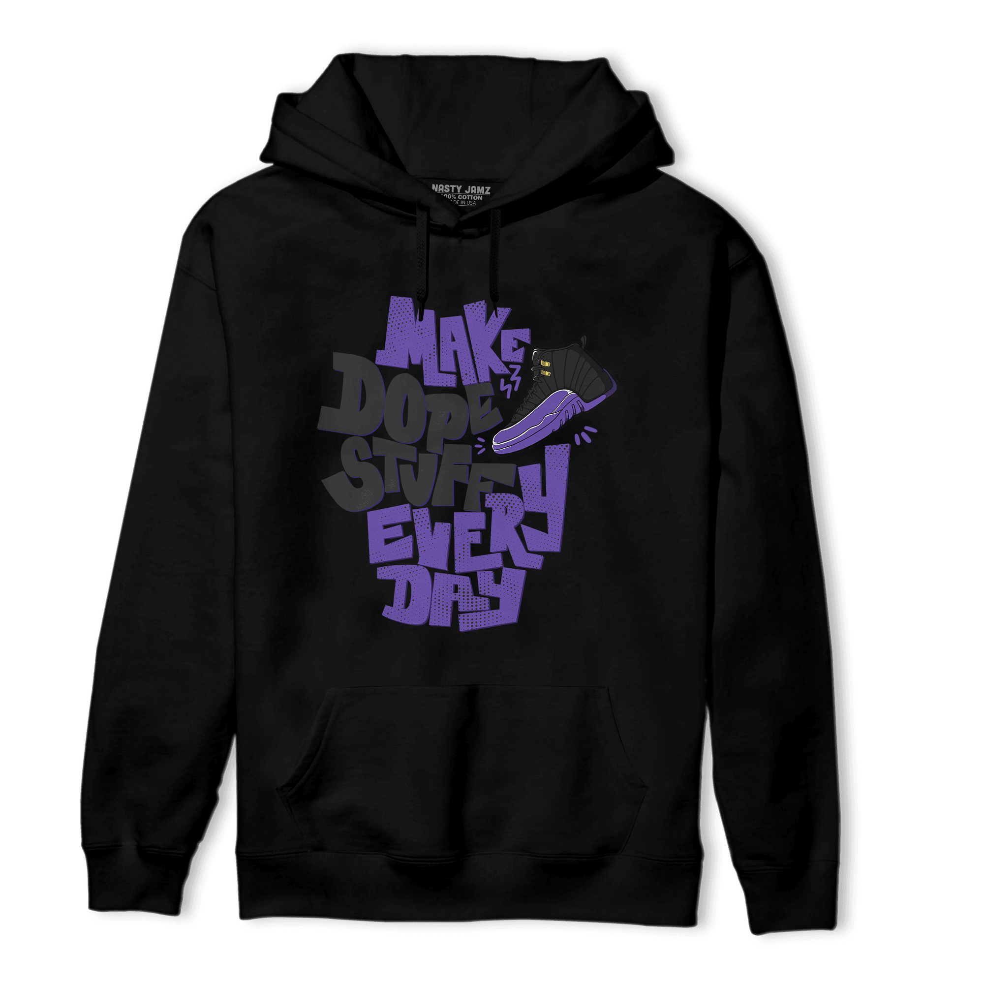 Field Purple 12s Hoodie Match Dope Sneaker - NastyJamz
