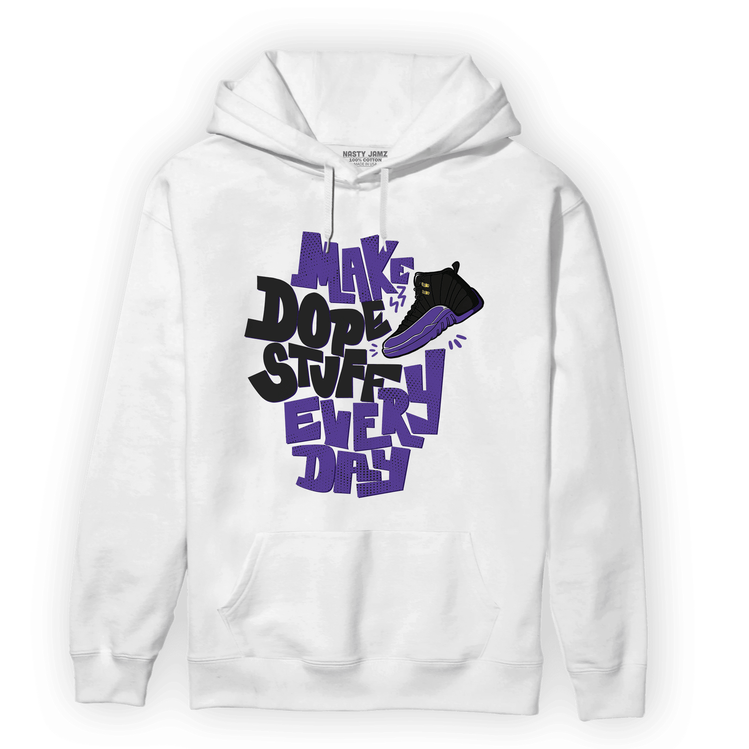Field Purple 12s Hoodie Match Dope Sneaker - NastyJamz