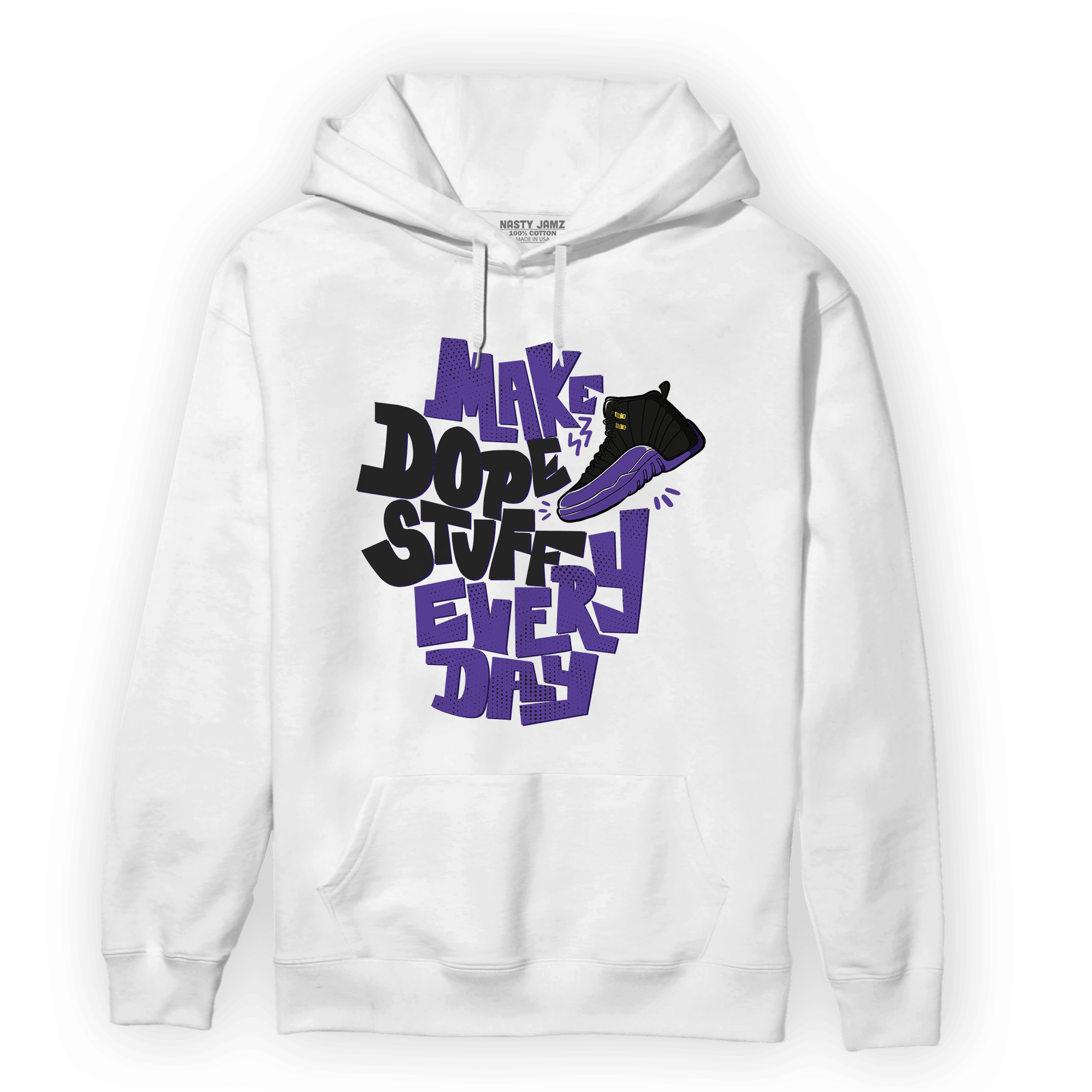 Field Purple 12s Hoodie Match Dope Sneaker - NastyJamz