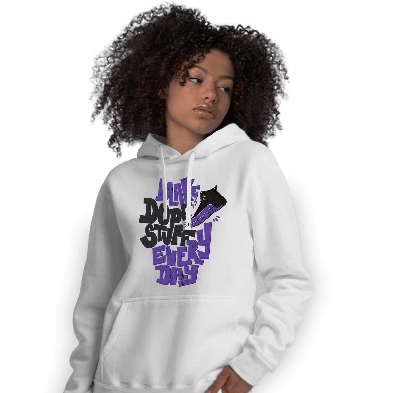 Field Purple 12s Hoodie Match Dope Sneaker - NastyJamz