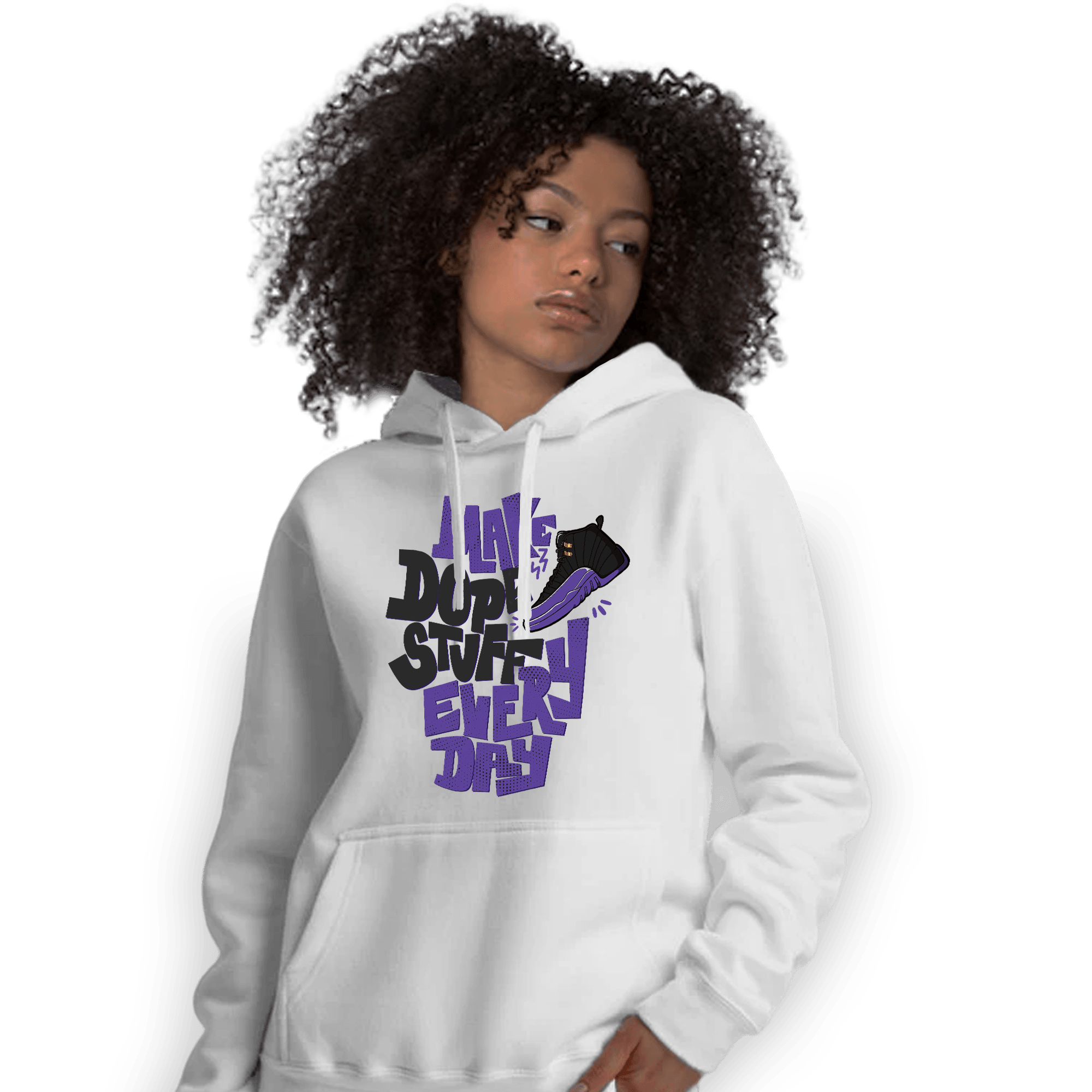 Field Purple 12s Hoodie Match Dope Sneaker - NastyJamz