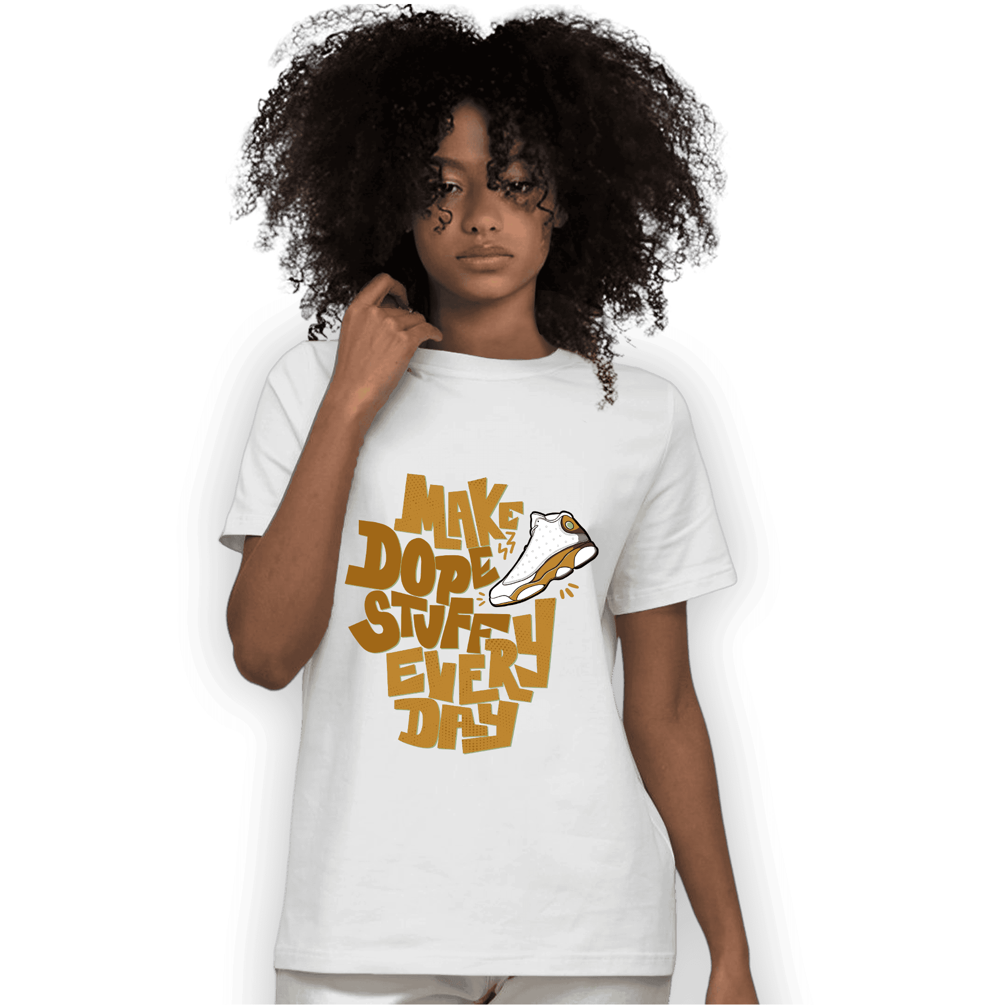 Wheat 13s T Shirt Match Dope Sneaker - NastyJamz