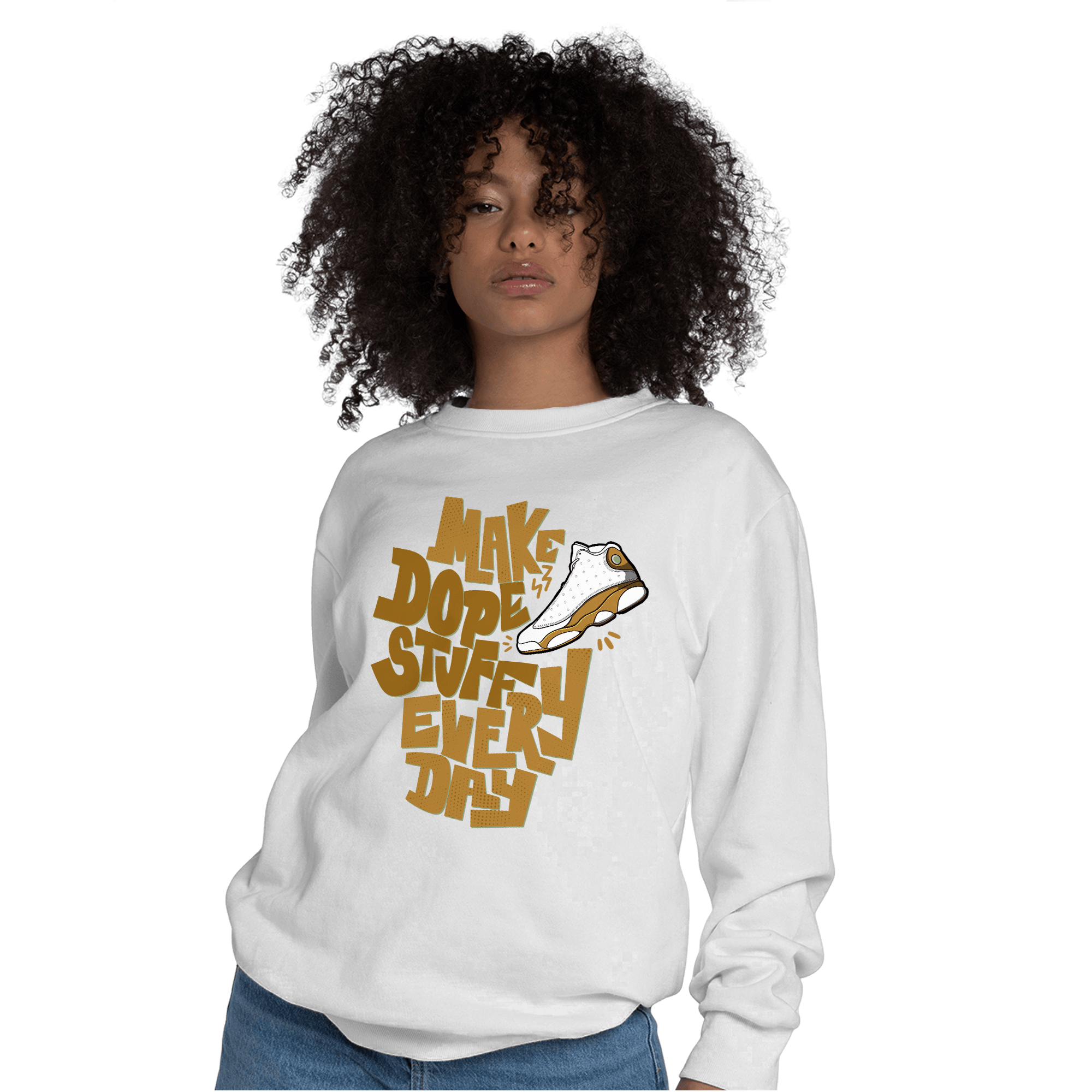 Wheat 13s Sweatshirt Match Dope Sneaker - NastyJamz