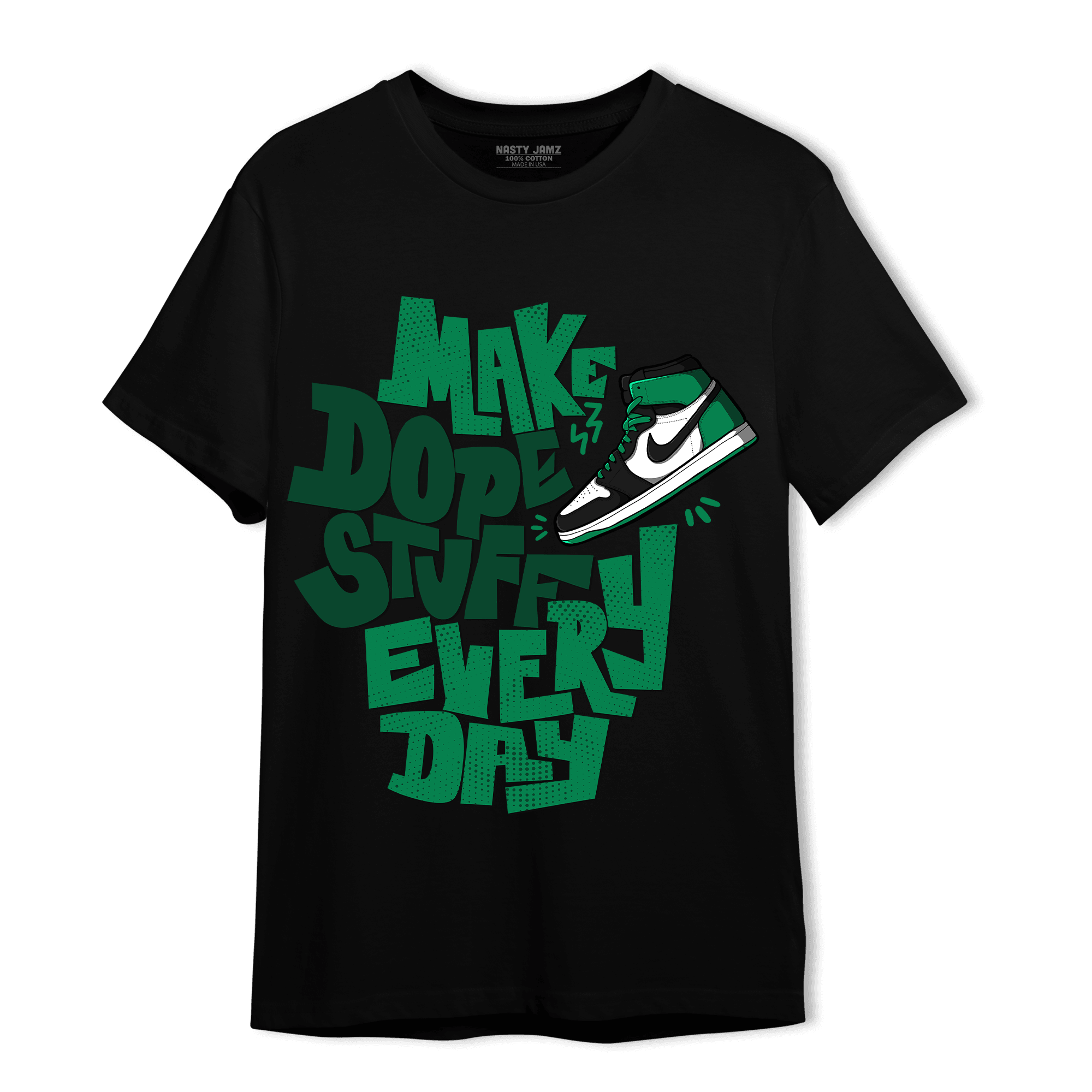 Celtic Lucky Green 1s T Shirt Match Dope Sneaker - NastyJamz