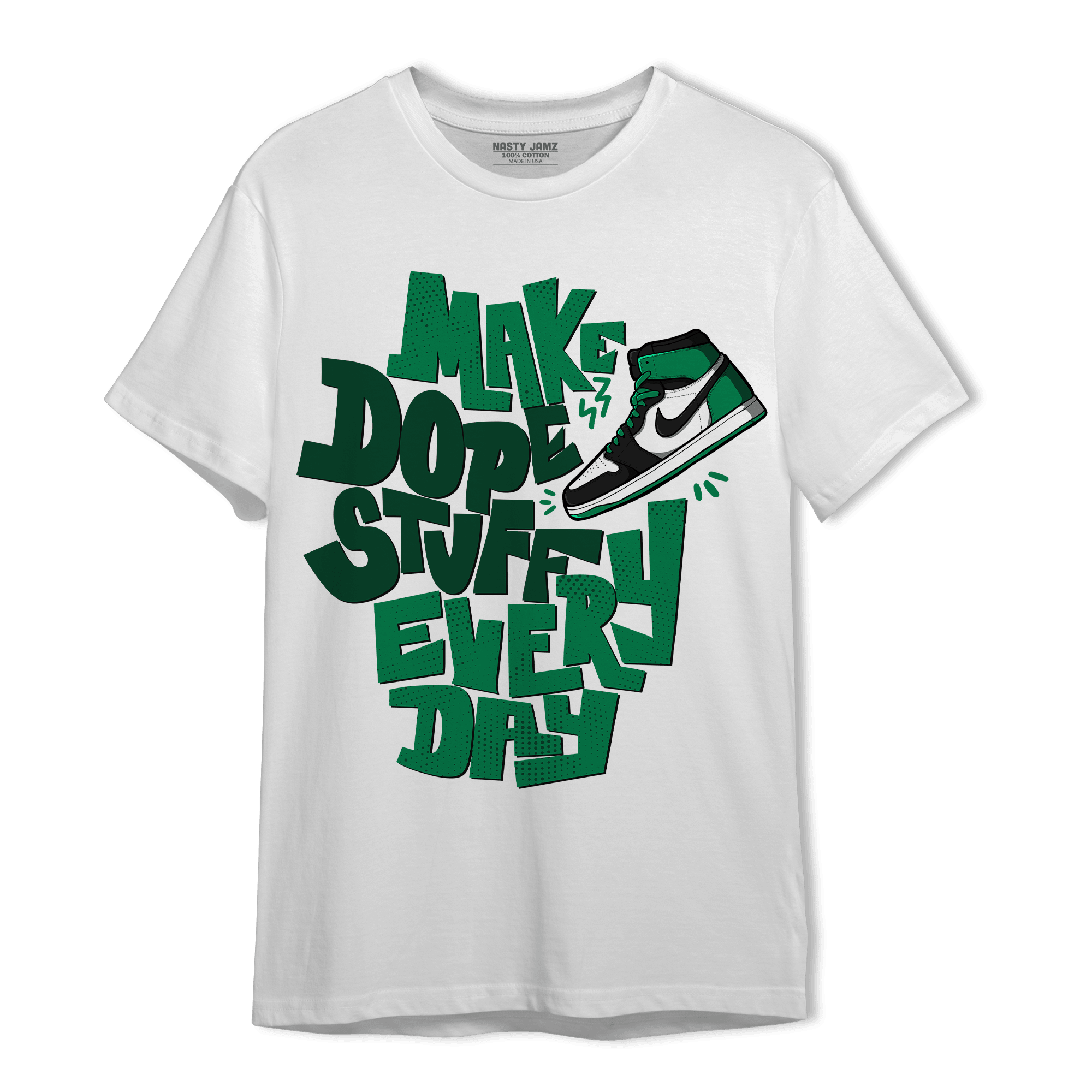 Celtic Lucky Green 1s T Shirt Match Dope Sneaker - NastyJamz