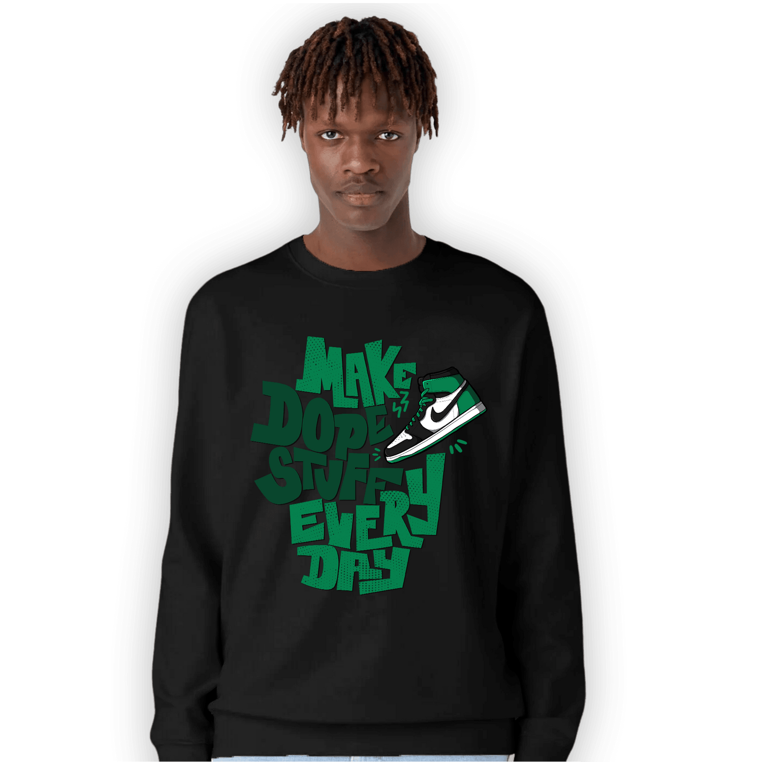 Celtic Lucky Green 1s Sweatshirt Match Dope Sneaker - NastyJamz