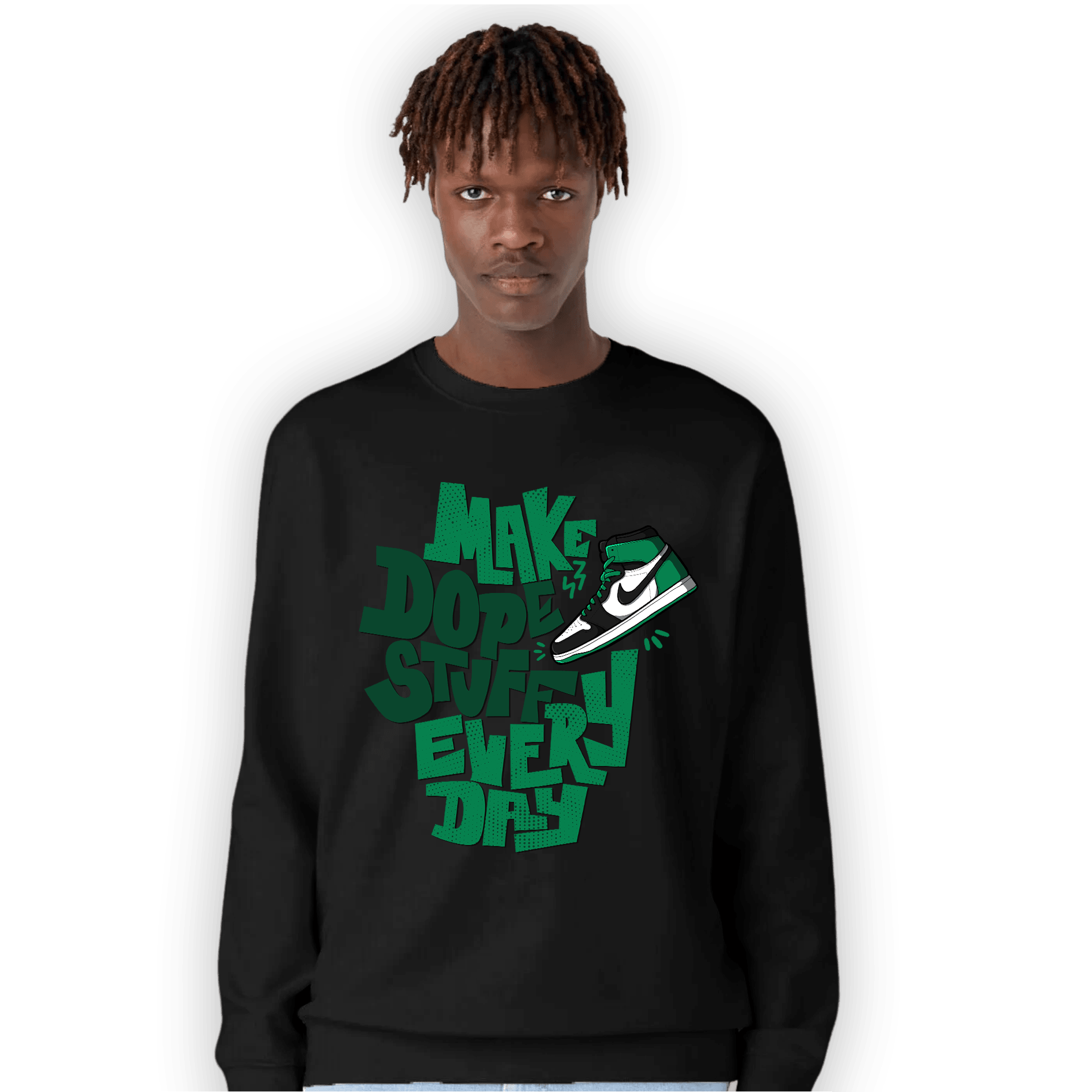 Celtic Lucky Green 1s Sweatshirt Match Dope Sneaker - NastyJamz