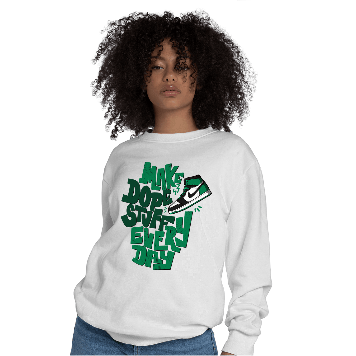 Celtic Lucky Green 1s Sweatshirt Match Dope Sneaker - NastyJamz