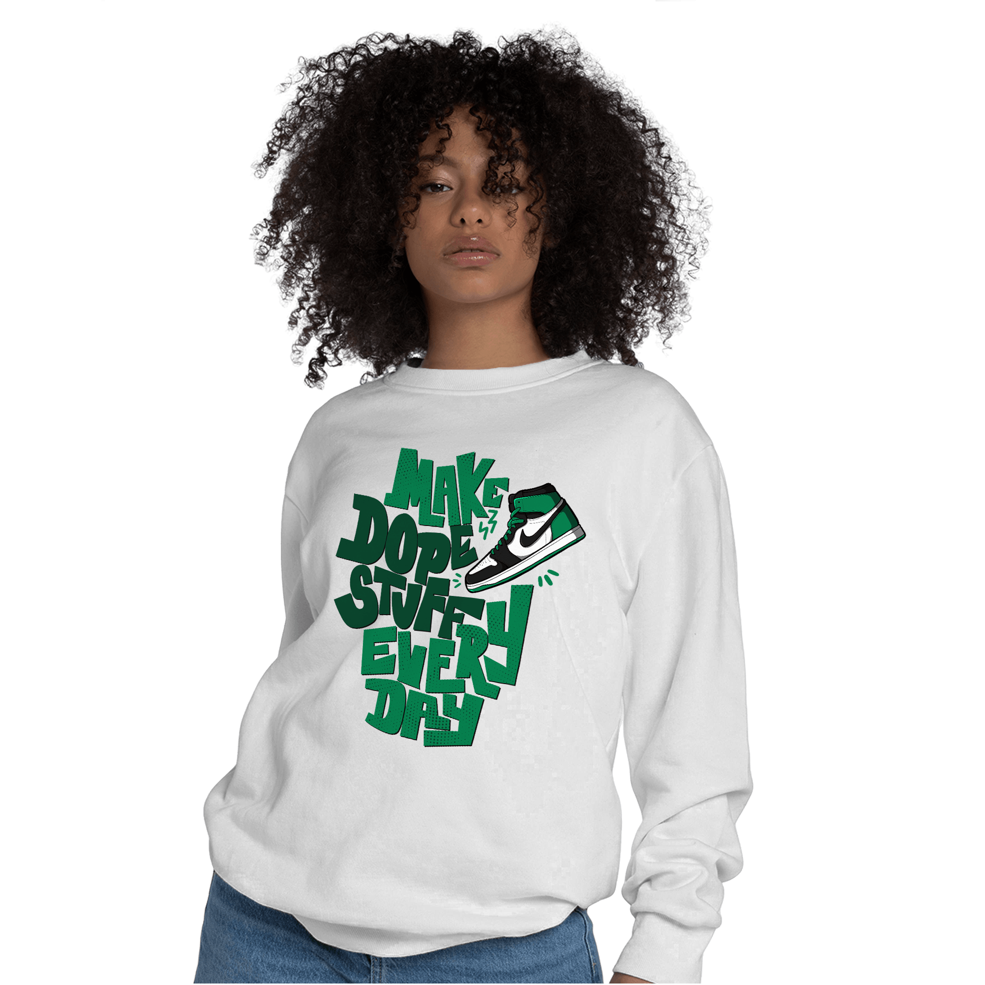 Celtic Lucky Green 1s Sweatshirt Match Dope Sneaker - NastyJamz