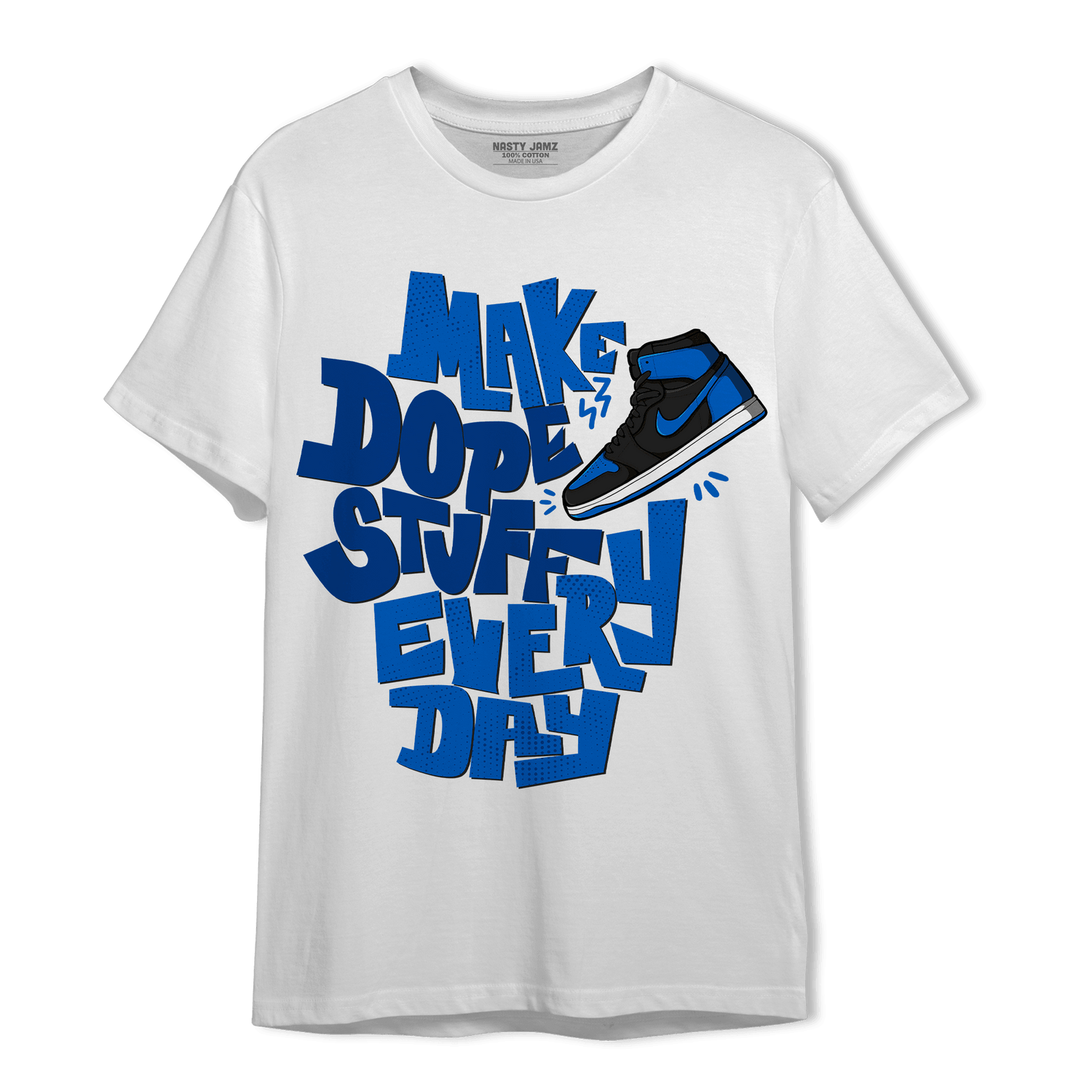 Royal Reimagined 1s T Shirt Match Dope Sneaker - NastyJamz