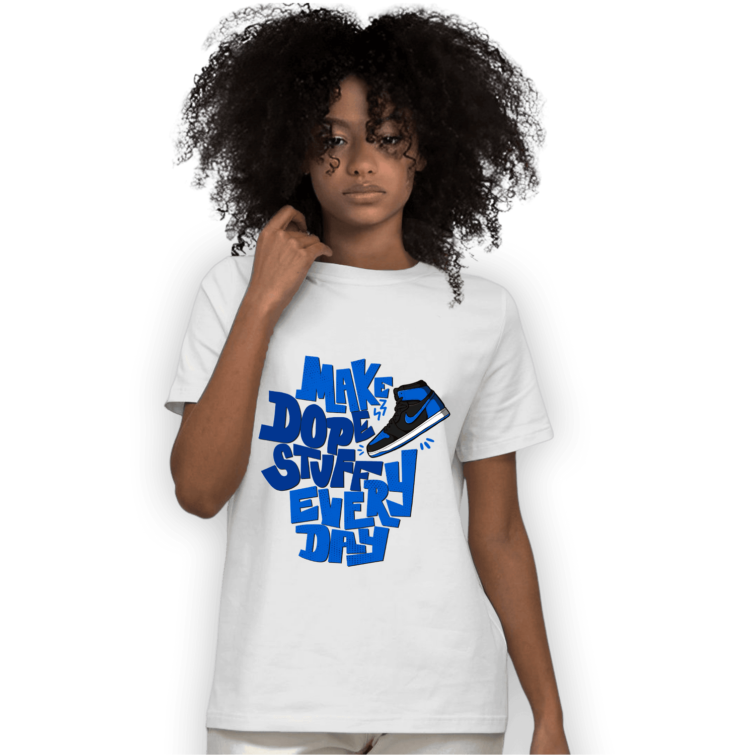 Royal Reimagined 1s T Shirt Match Dope Sneaker - NastyJamz