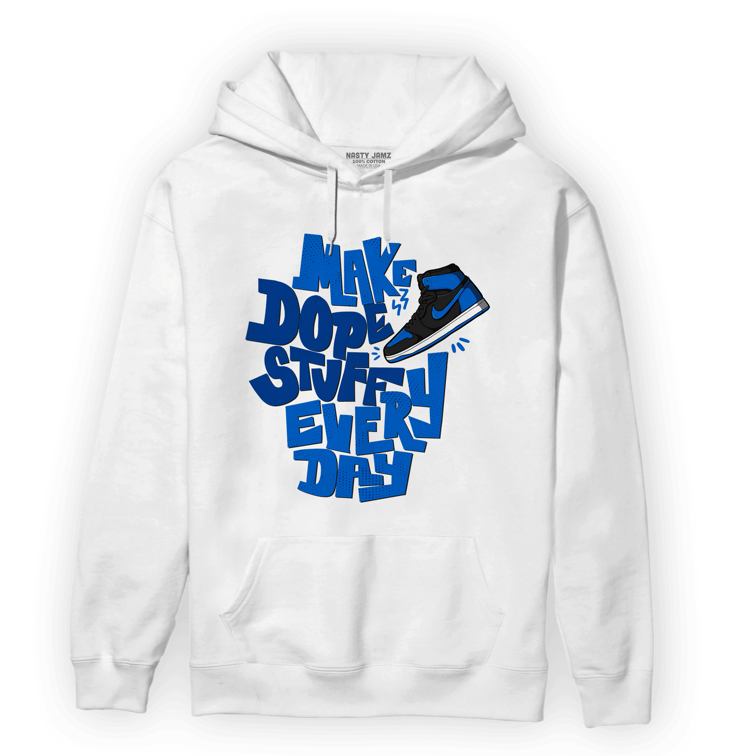 Royal Reimagined 1s Hoodie Match Dope Sneaker - NastyJamz