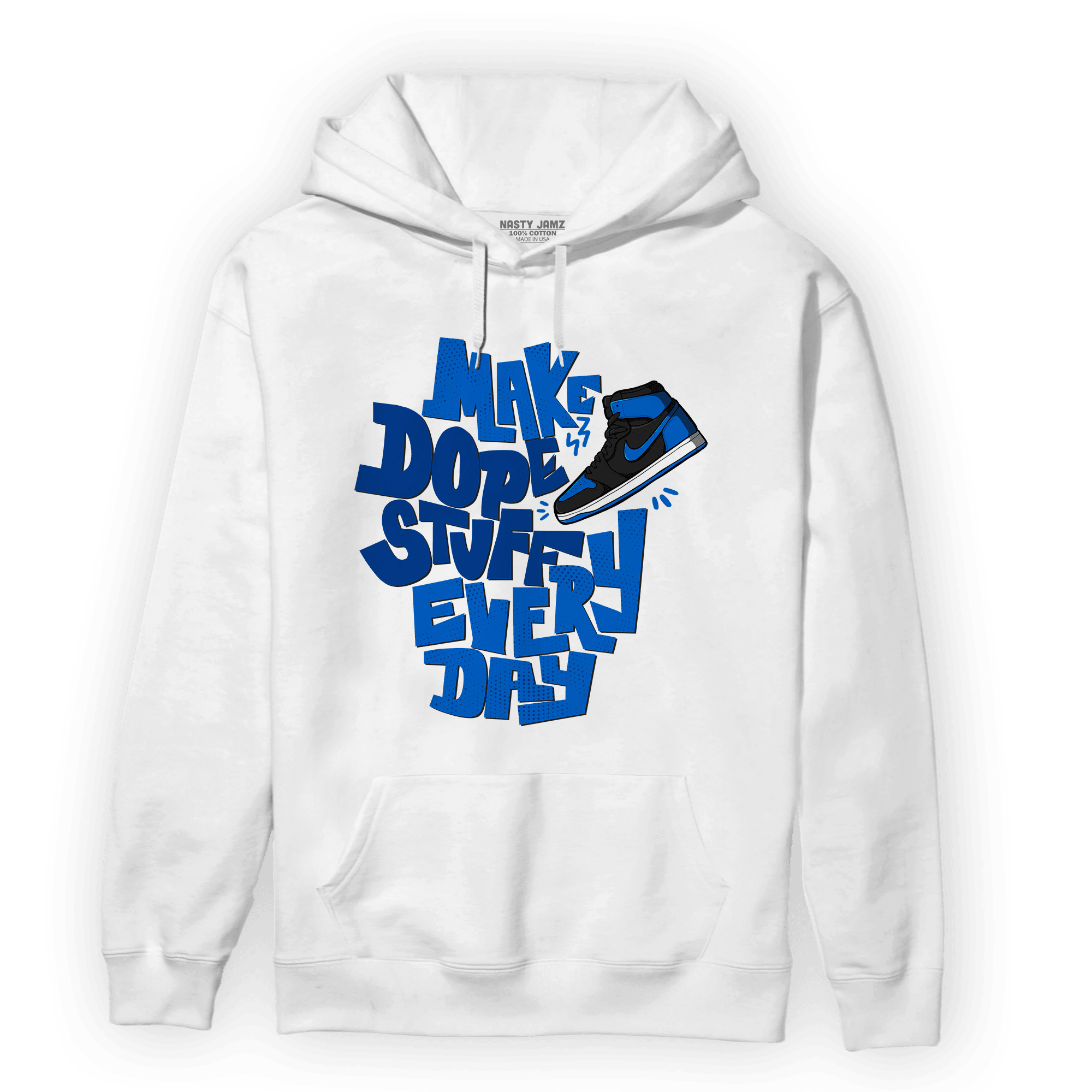 Royal Reimagined 1s Hoodie Match Dope Sneaker - NastyJamz