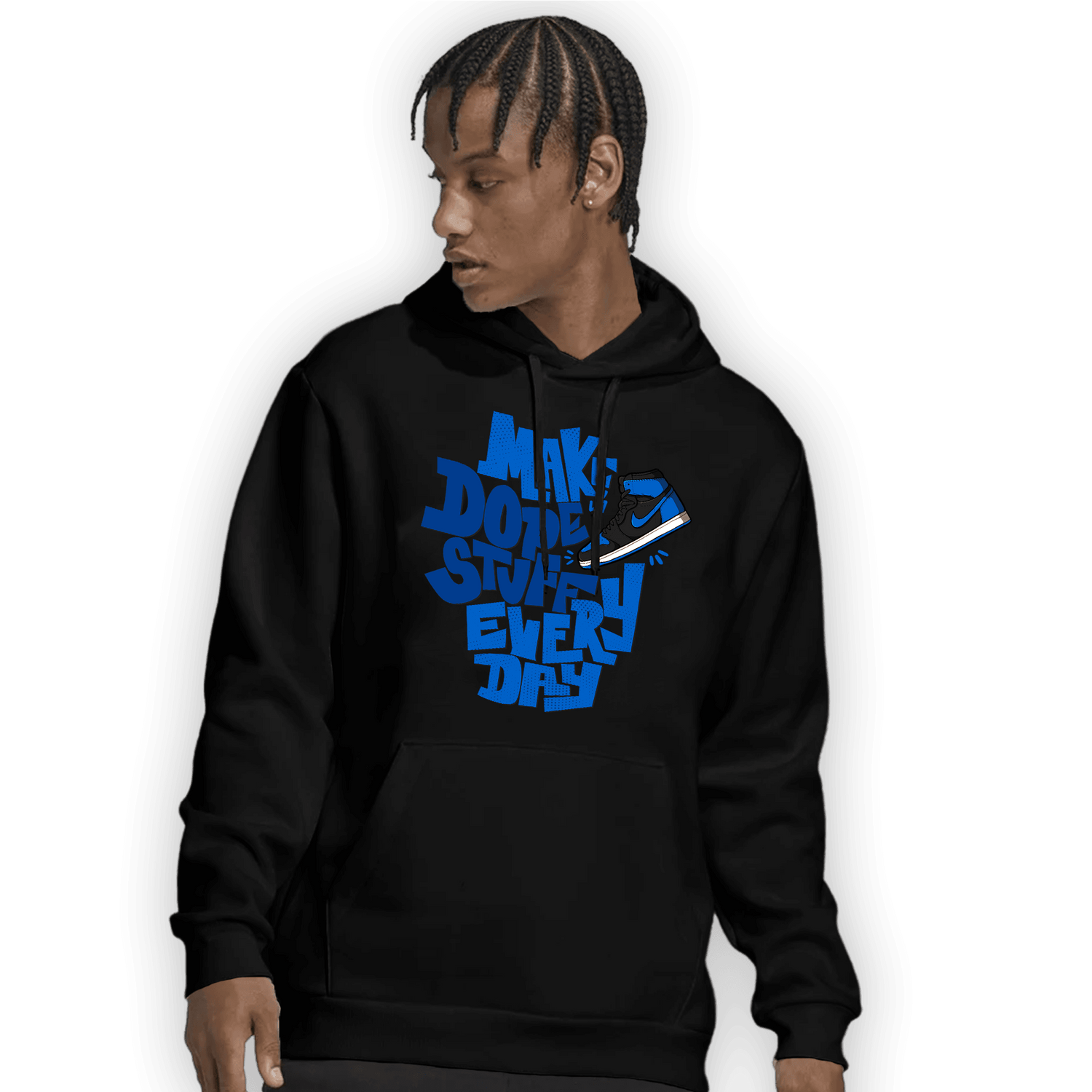 Royal Reimagined 1s Hoodie Match Dope Sneaker - NastyJamz