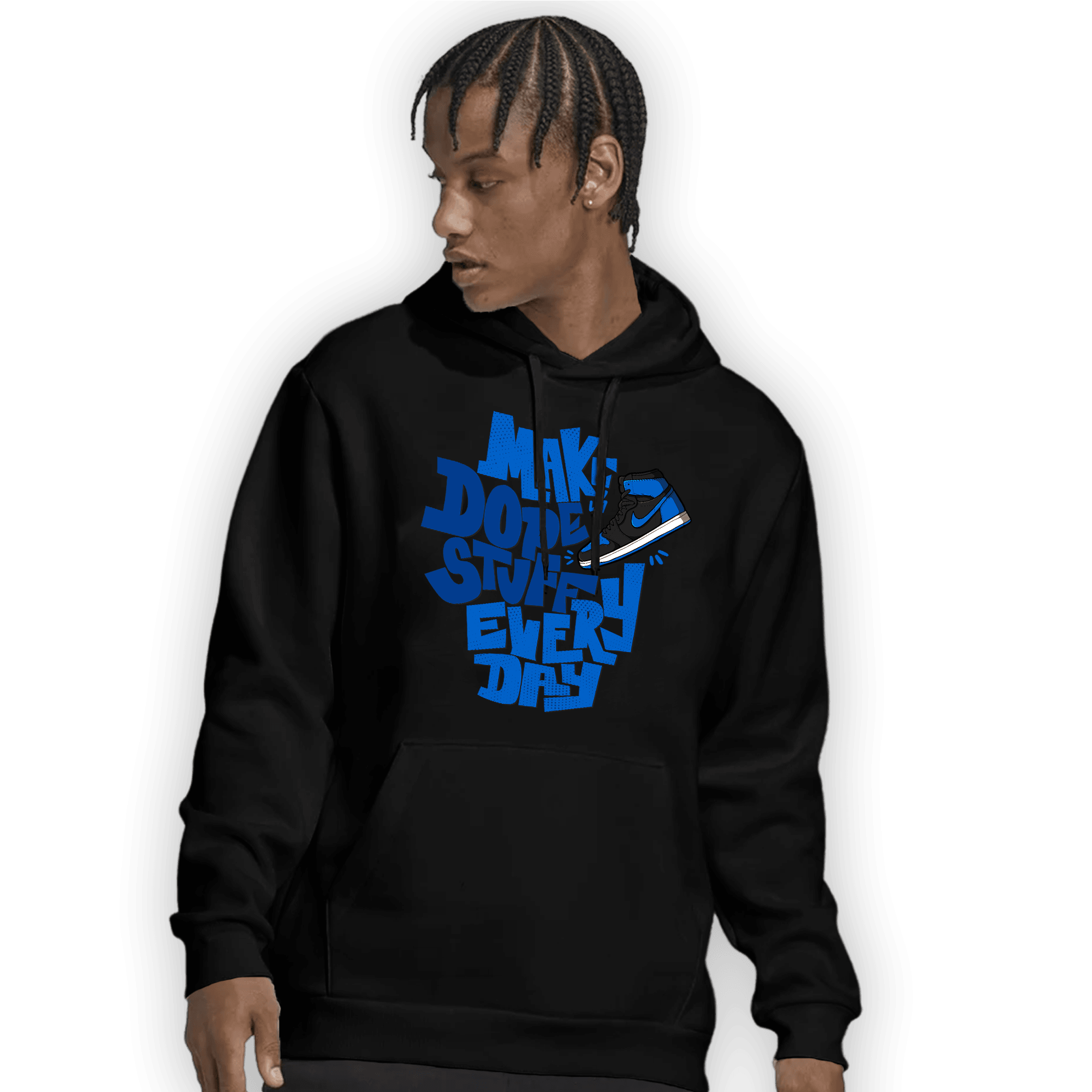 Royal Reimagined 1s Hoodie Match Dope Sneaker - NastyJamz