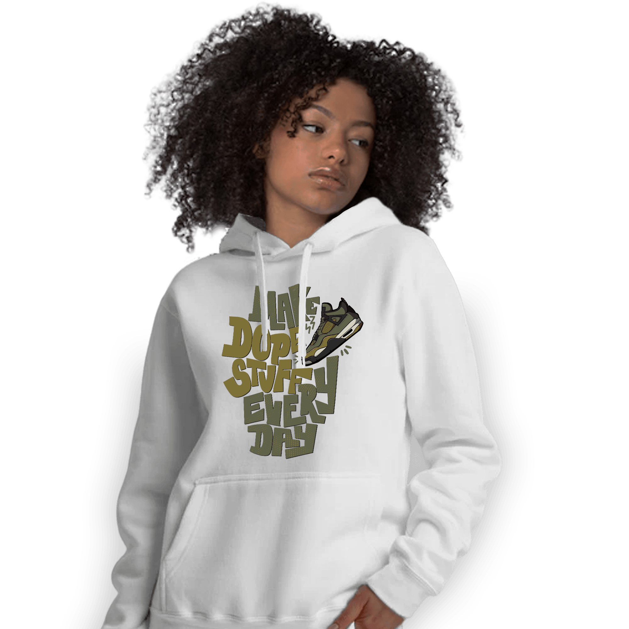 SE Craft Medium Olive 4s Hoodie Match Dope Sneaker - NastyJamz