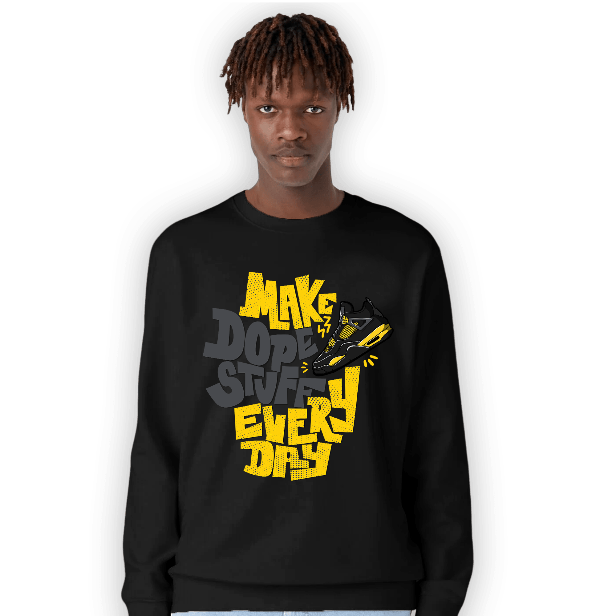 Thunder 4s Sweatshirt Match Dope Sneaker - NastyJamz