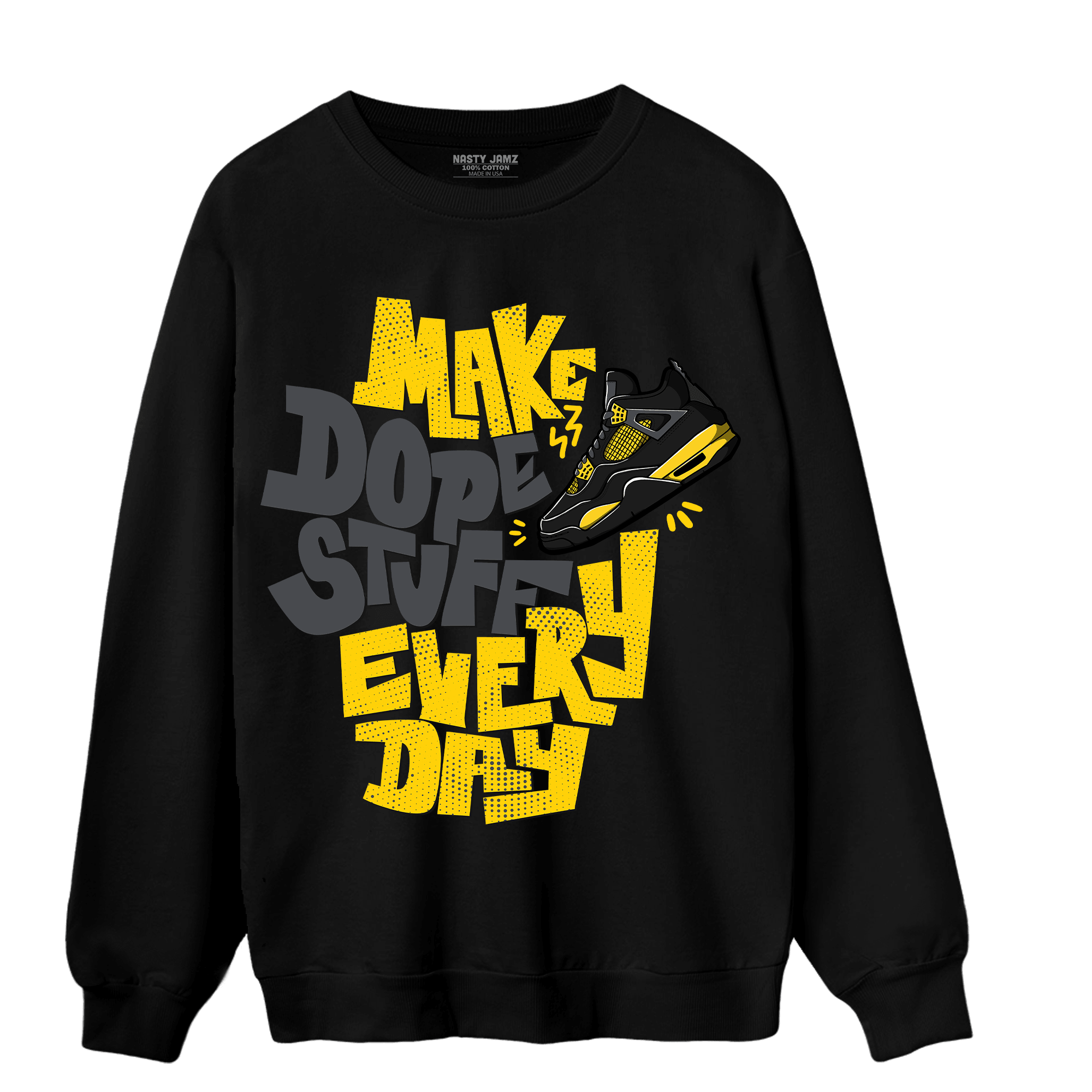 Thunder 4s Sweatshirt Match Dope Sneaker - NastyJamz