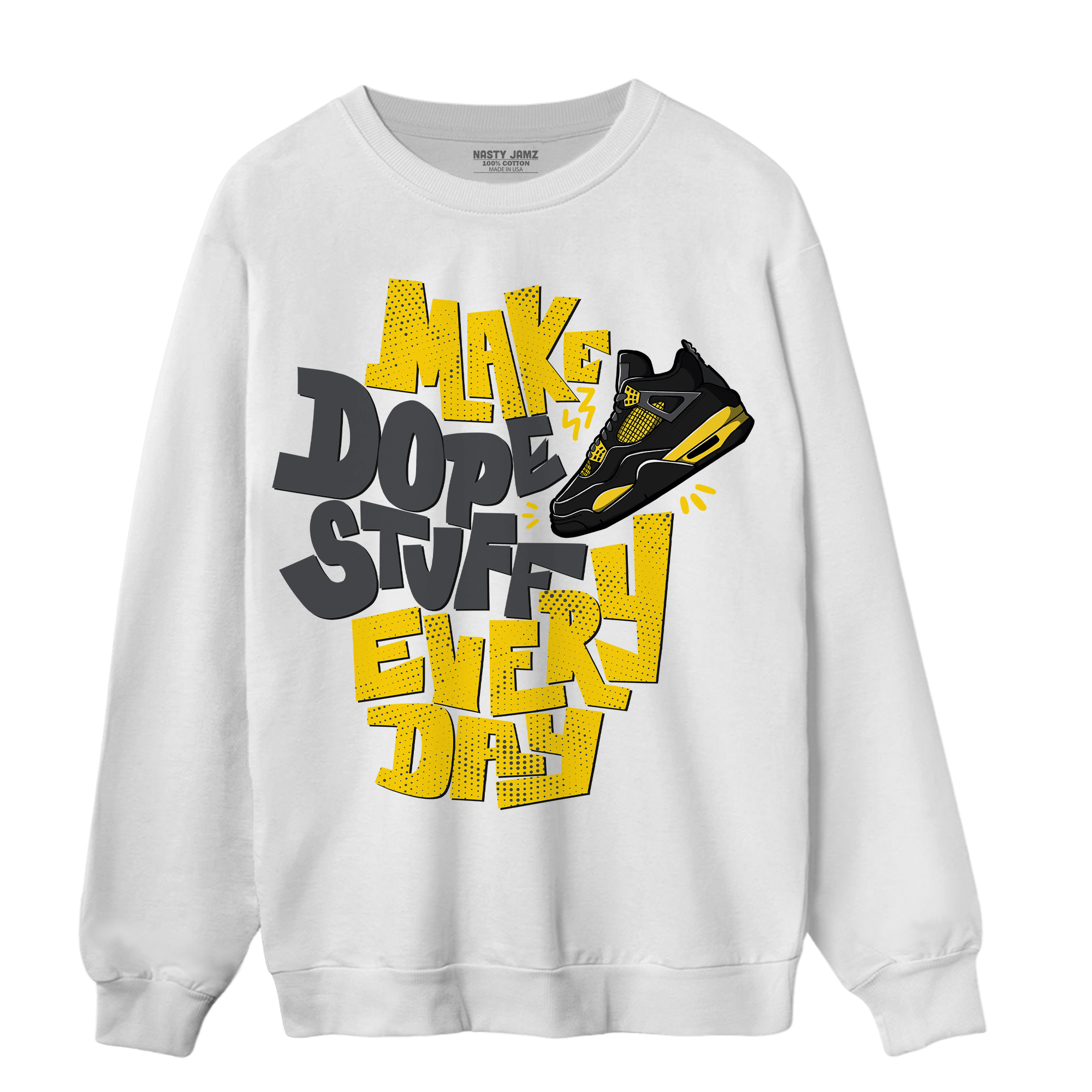 Thunder 4s Sweatshirt Match Dope Sneaker - NastyJamz